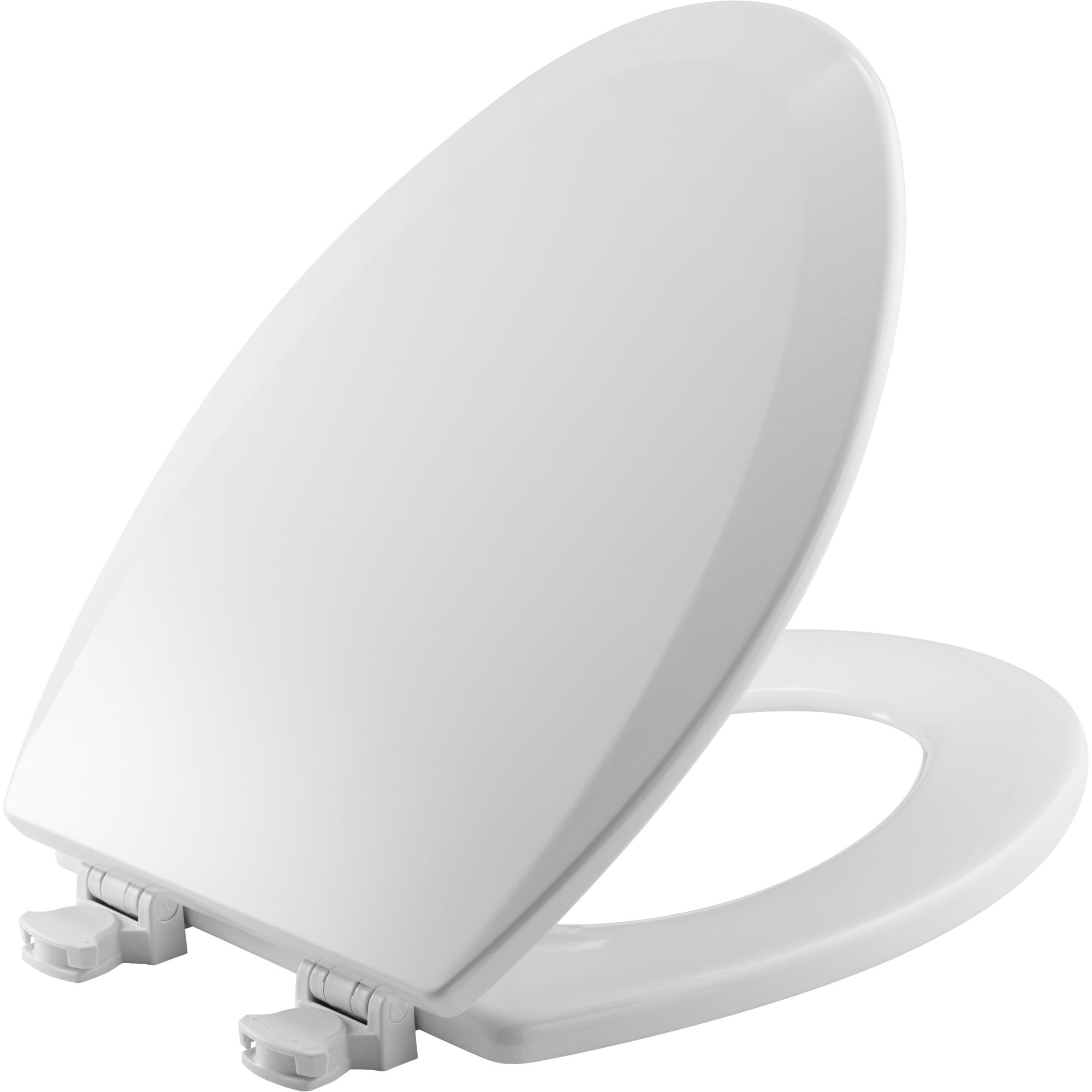 Bemis 1500EC 000 Easy Clean Wood White Elongated Toilet Seat