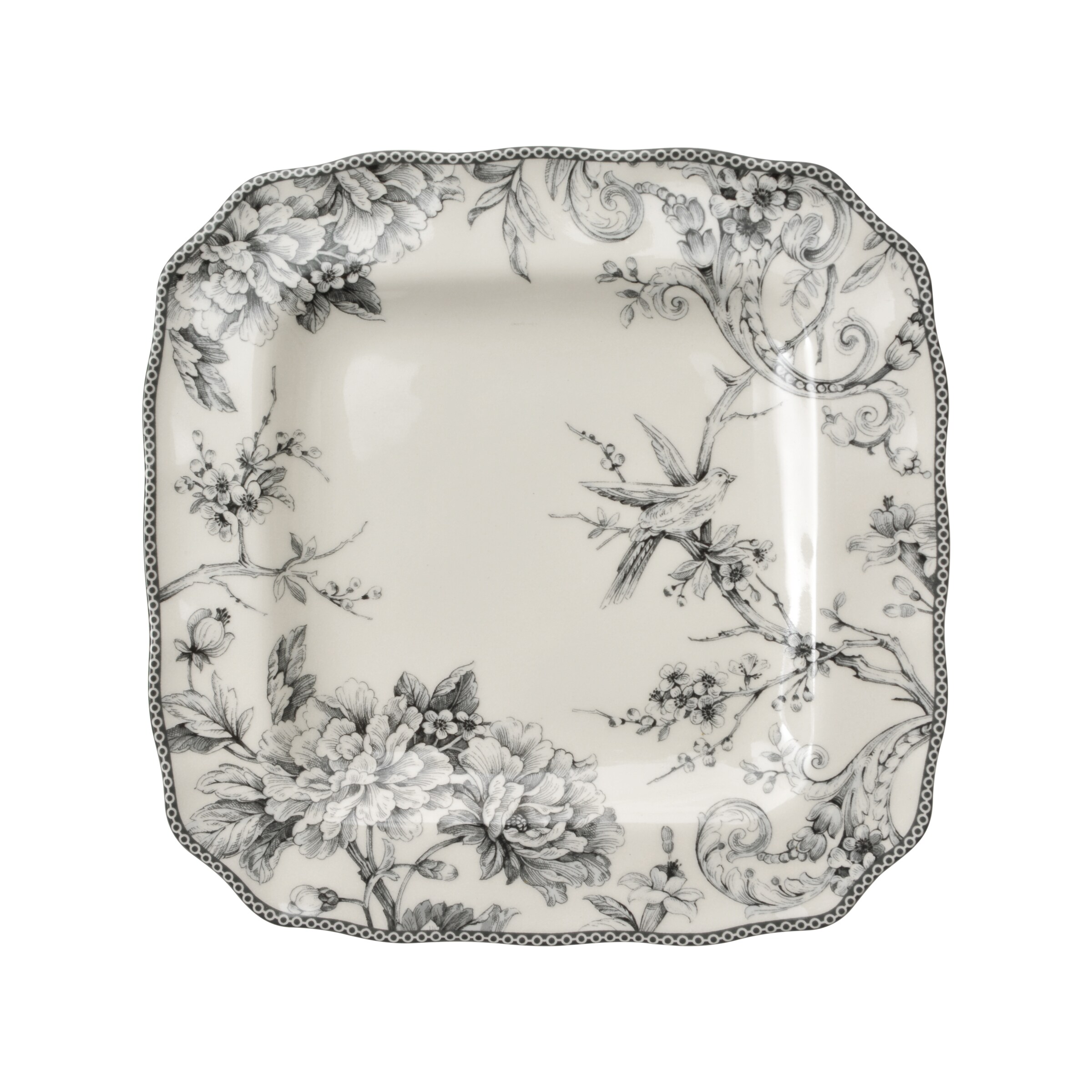 222 Fifth 16-Piece Off-white Porcelain Dinnerware at Lowes.com