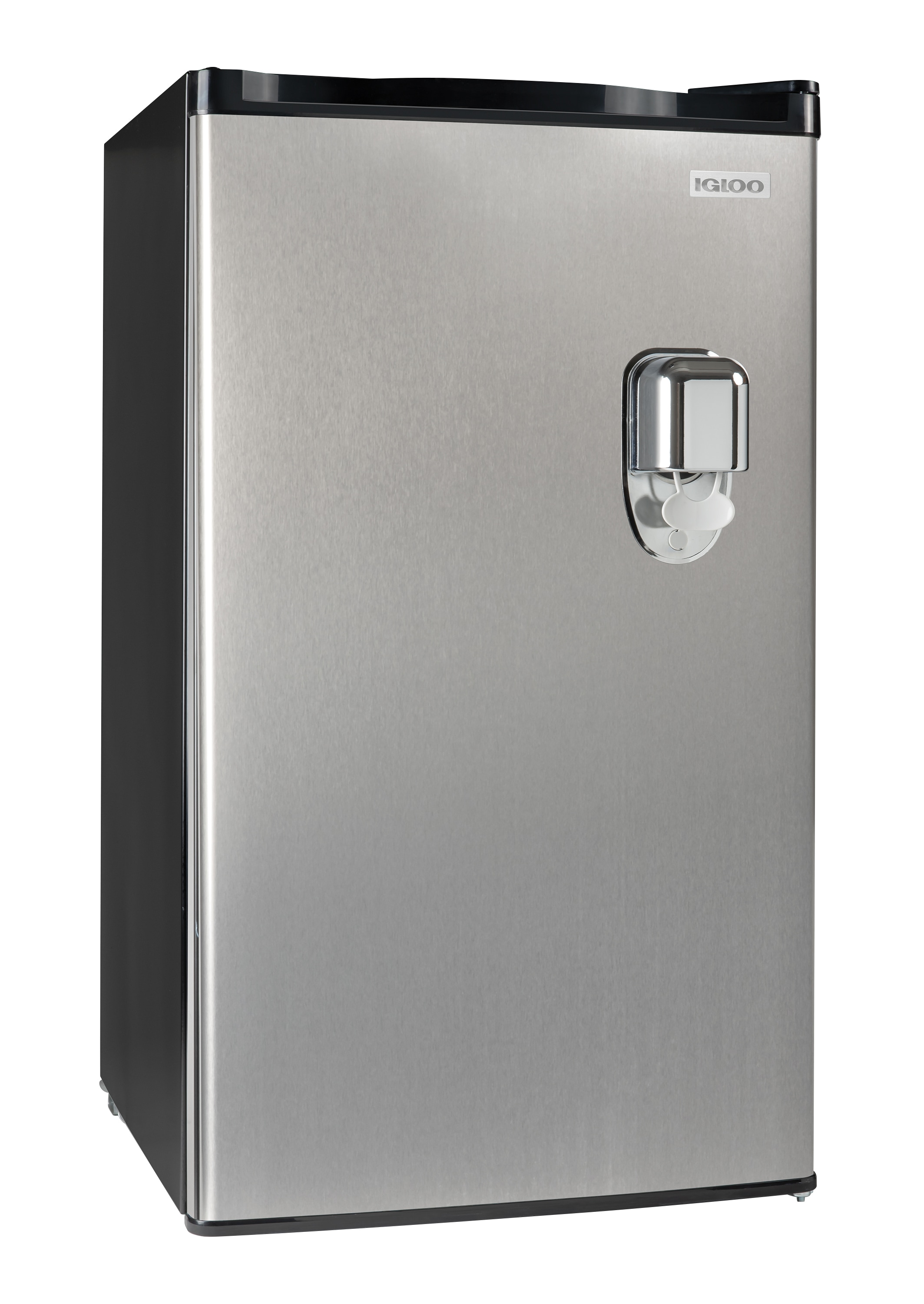  3.2 Cu. Ft. Stainless Steel Double Doors Compact Mini  Refrigerator Internal Freezer Compartment Cooler Fridge Perfect For Home  Kitchen Hotel Office Dorm Wet Bars Adjustable Temperature Mechanism :  Appliances