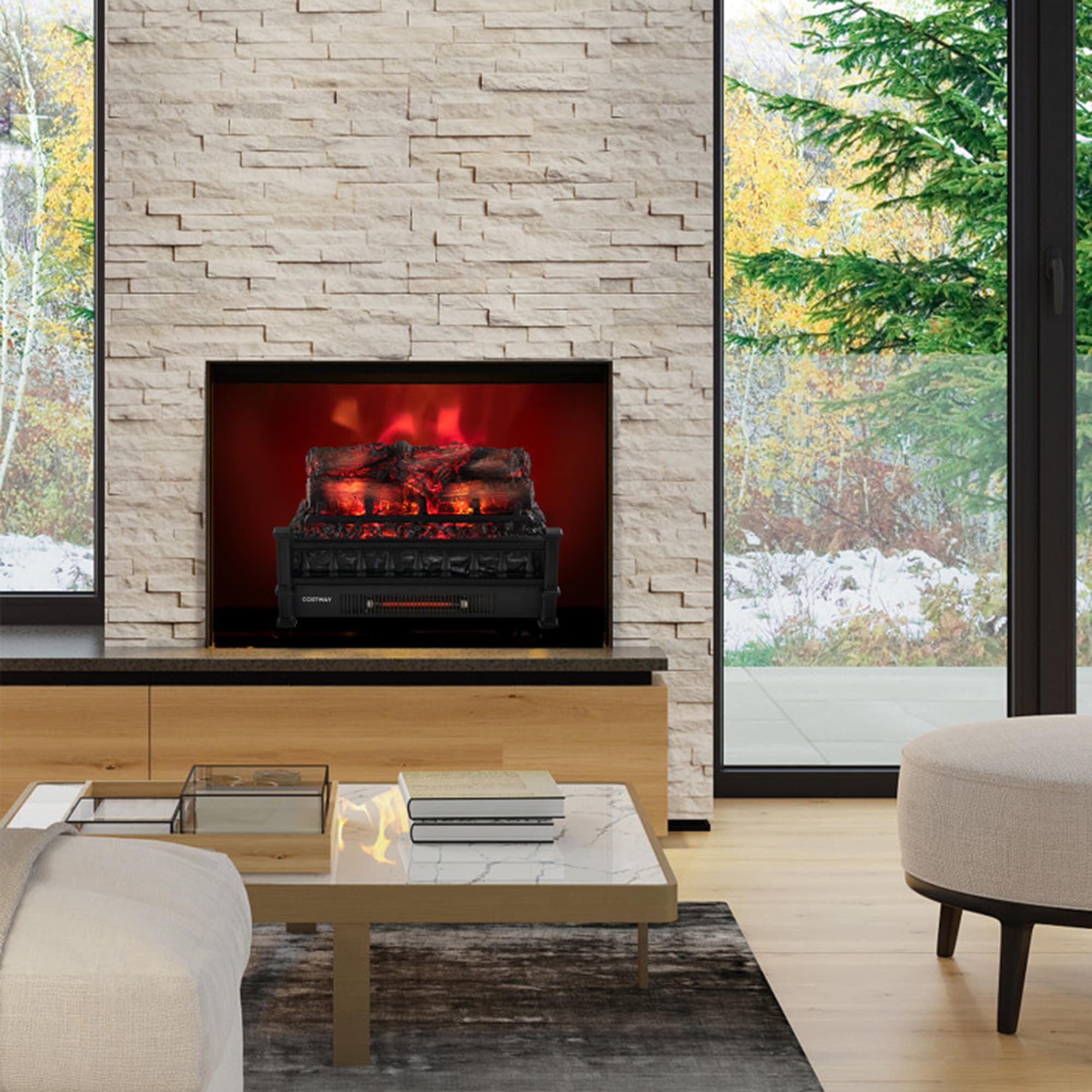 Mondawe MO-SEF5876 Electric-Fireplace-Logs - View #9