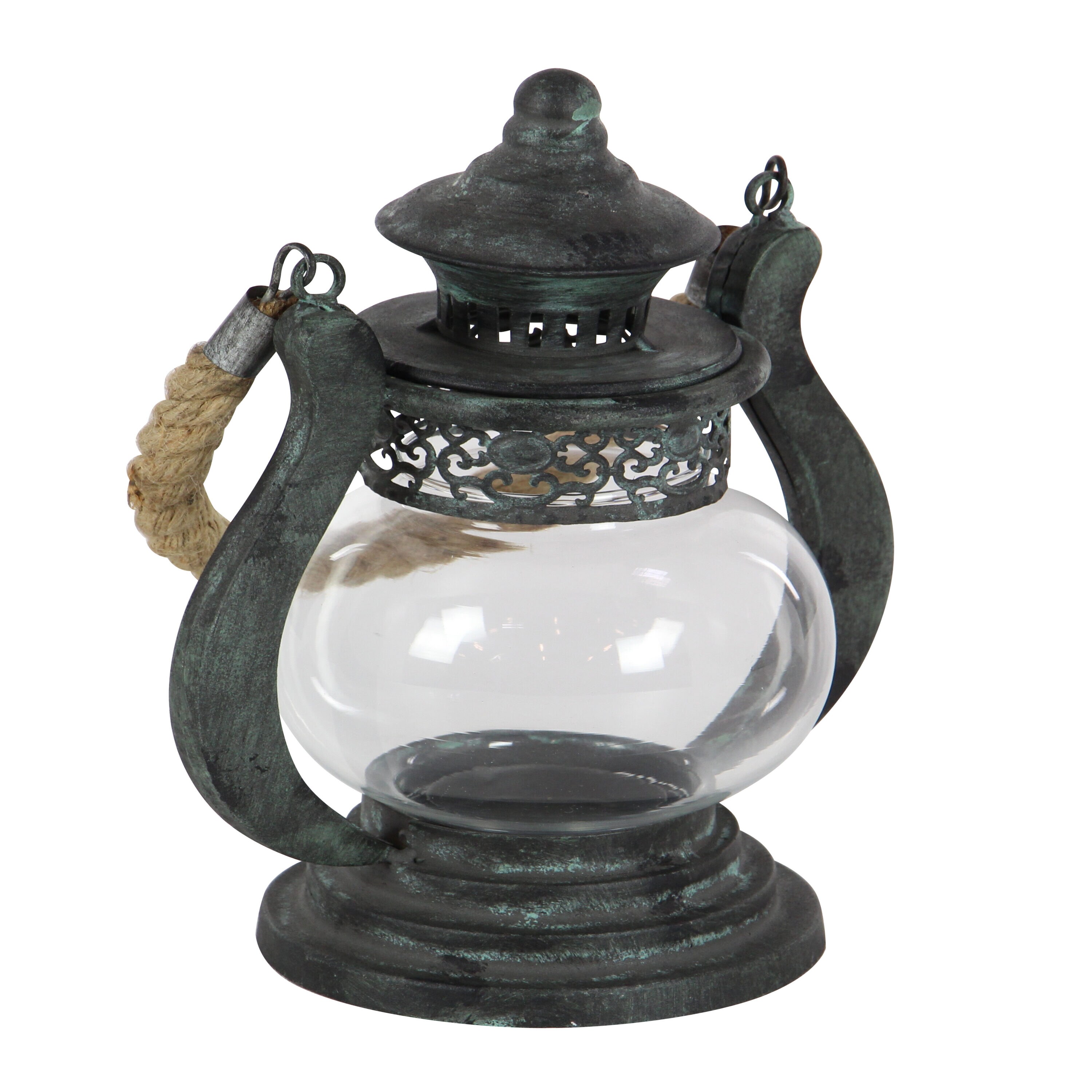 Metal Candle Holder Small Iron Lantern Shaped Lantern Candle Holder Black  White Color From Yf20150307, $6.02