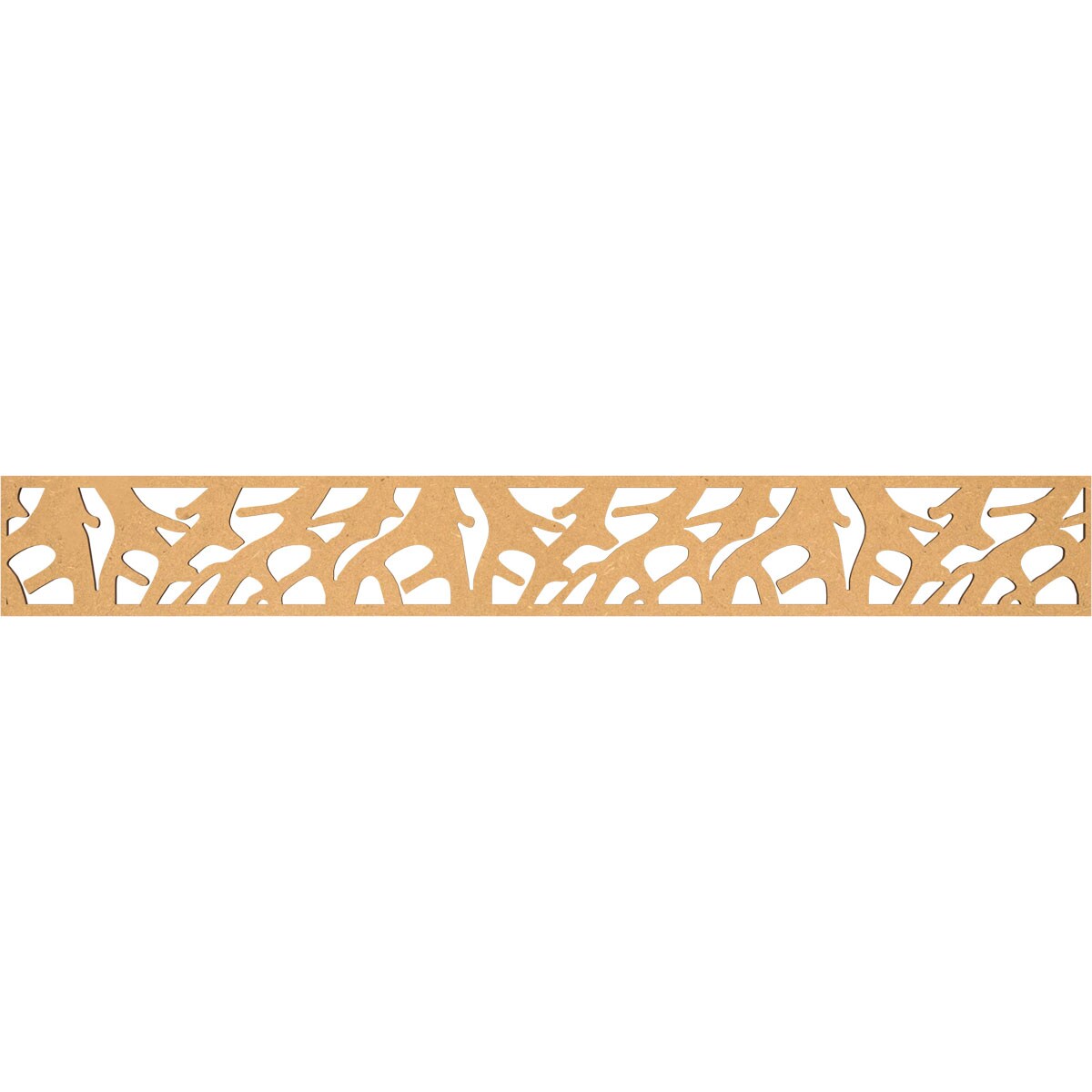 Ekena Millwork MLDA06X46MATMF Manton Fretwork Flat Trim 6-in x 3.86-ft Brown Unfinished 2157684 Pierced Wall Panel Moulding