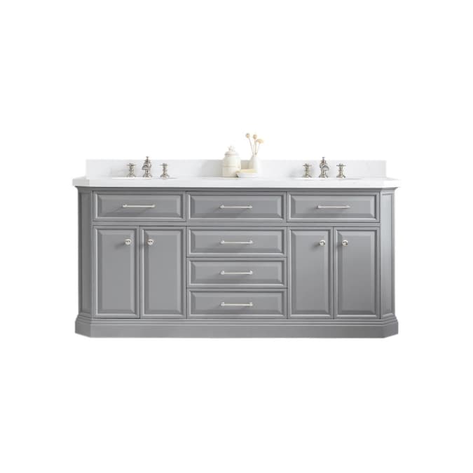 Double Sink Bathroom Vanity With Quartz, 72 Inch Granite Vanity Top Double Sink