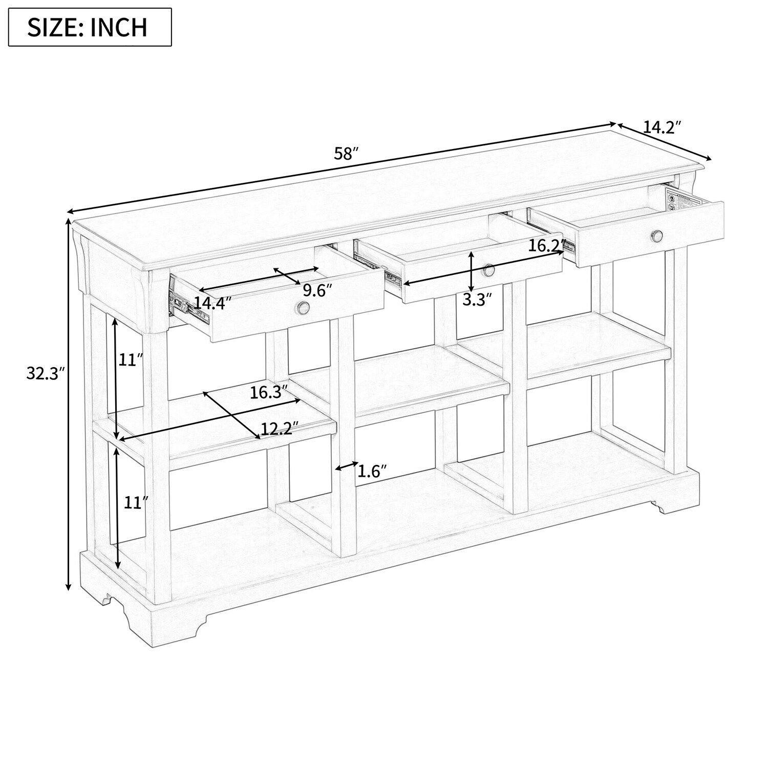 GZMR OR-WF78AAE-LC Console-Sofa-Tables - View #12