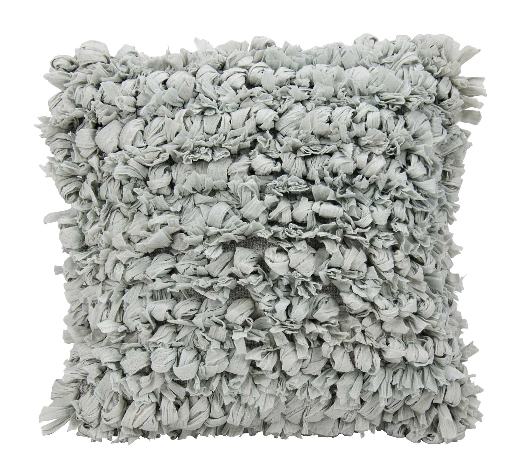 Mina Victory 798019030407 Lifestyles 16-in x 16-in Silver Square Indoor Decorative Pillow
