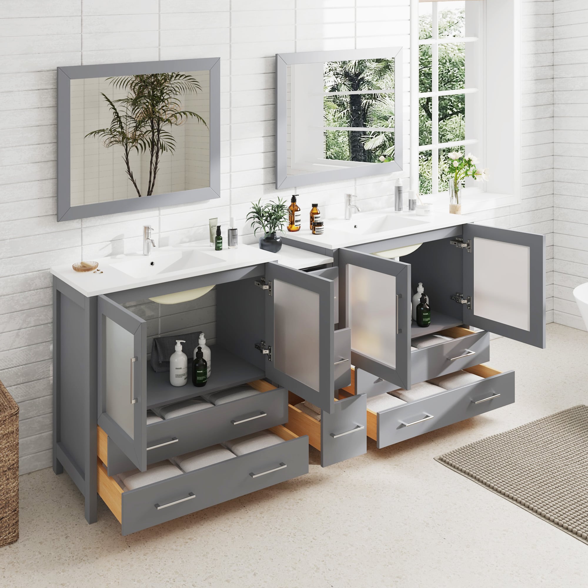 Vanity Art VA3036-84G Bath-Vanity-Combo - View #3