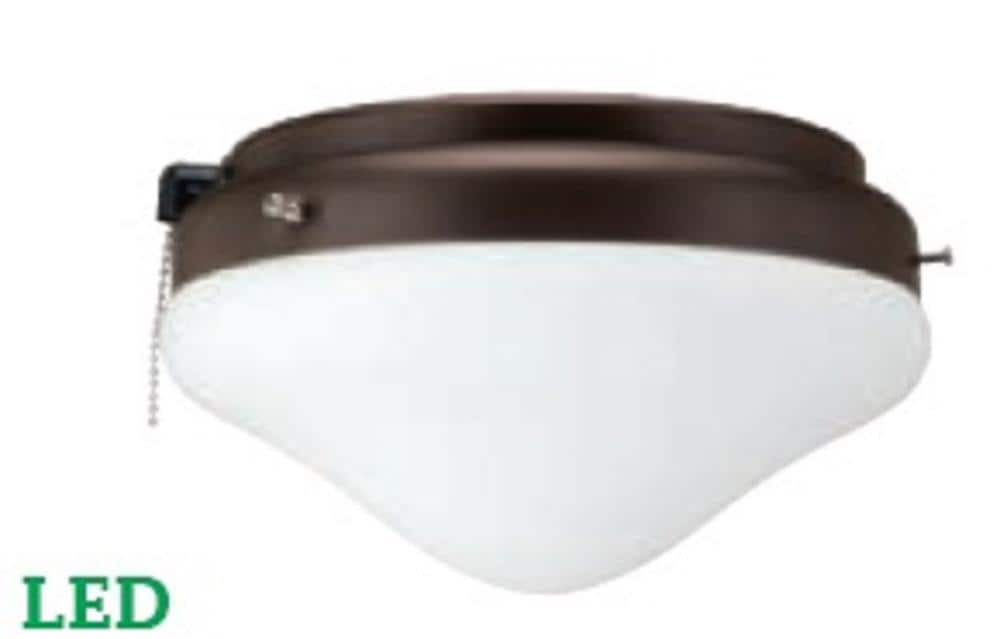 RP Lighting + Fans 1RP27OB 9.75-in Bronze LED Ceiling Fan Light Kit