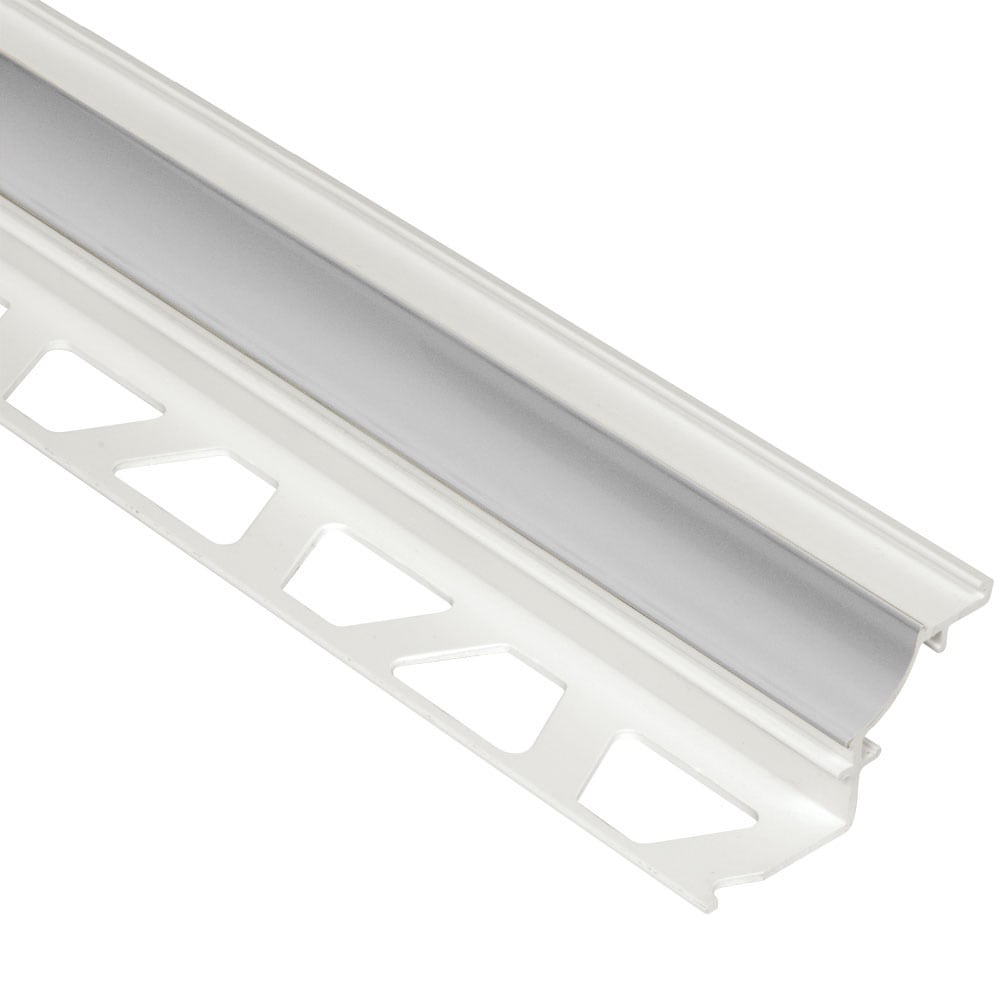 Schluter Systems PHK1S125PG Dilex-PHK 0.5-in W x 98.5-in L Classic grey PVC Cove base Tile Edge Trim