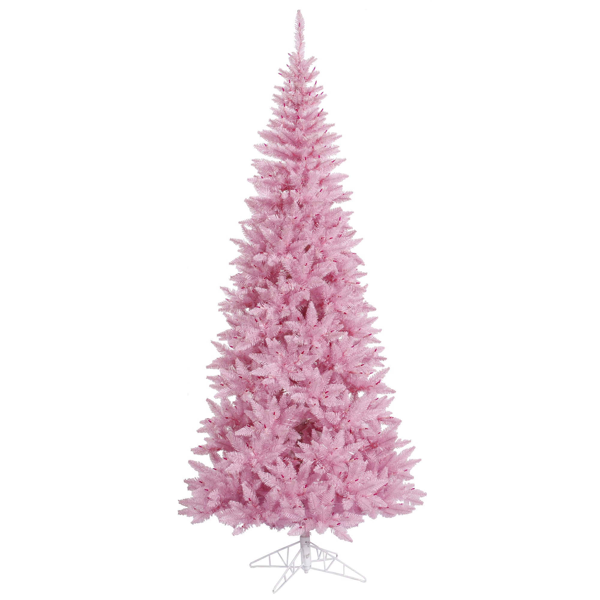 Vickerman K163655 5.5-Feet Slim Pink Artificial Christmas Tree