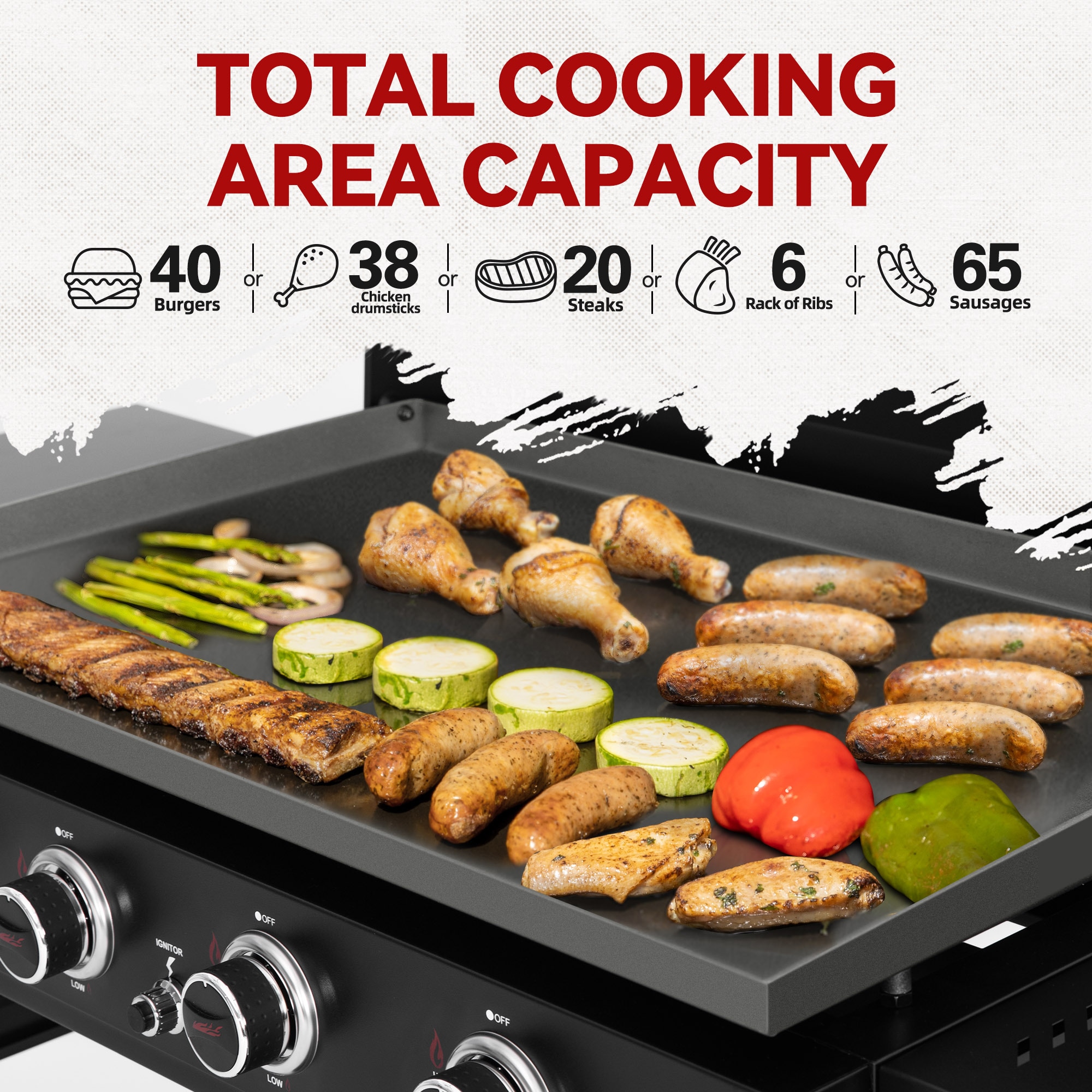 Royal Gourmet GB4000P Flat-Top-Grills - View #5