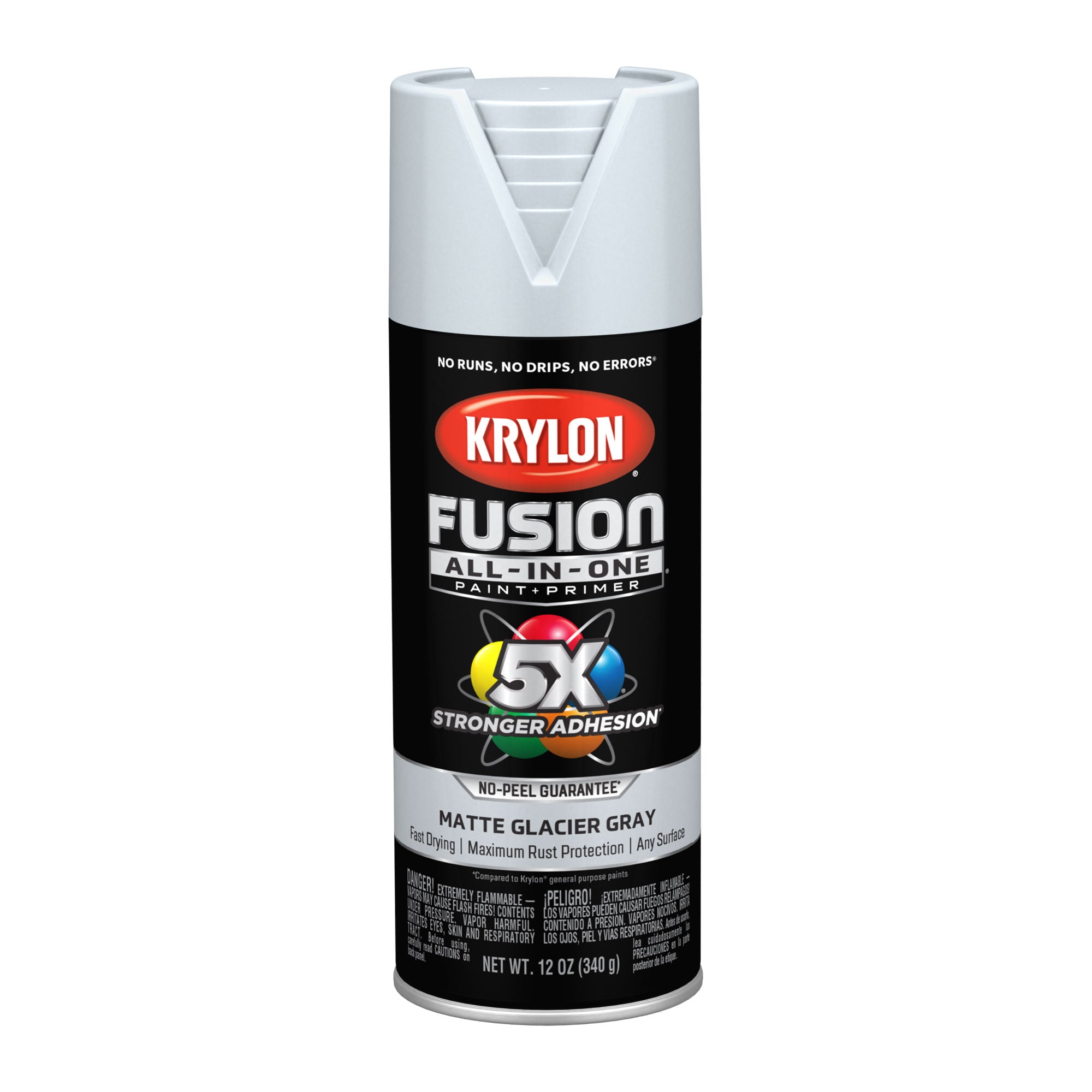 Krylon FUSION ALL-IN-ONE Matte Glacier Gray Spray Paint and Primer In ...