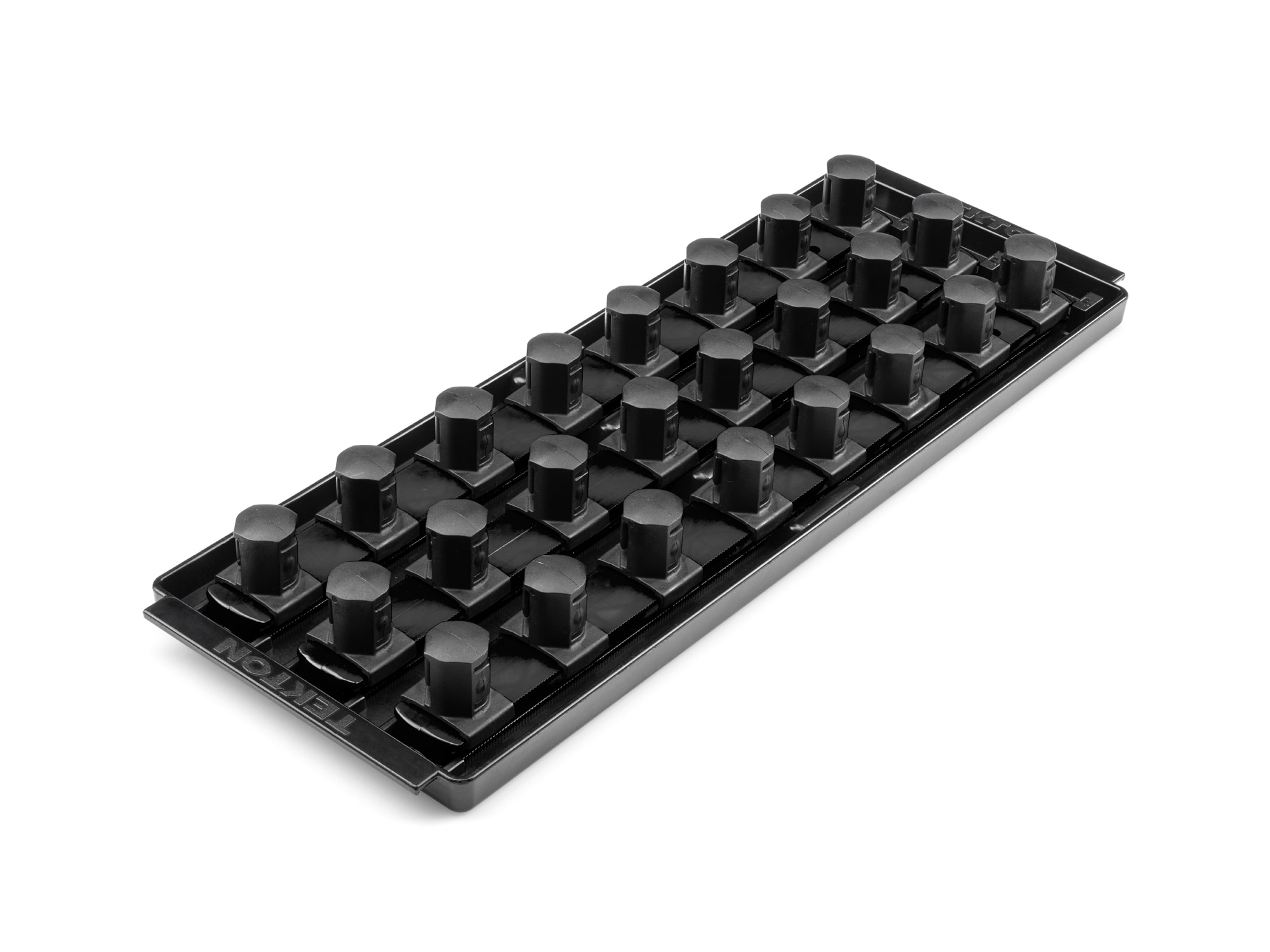 TEKTON OST36224 Plastic Socket storage - 3/4 in drive x 13 inch socket rails with 24 clips
