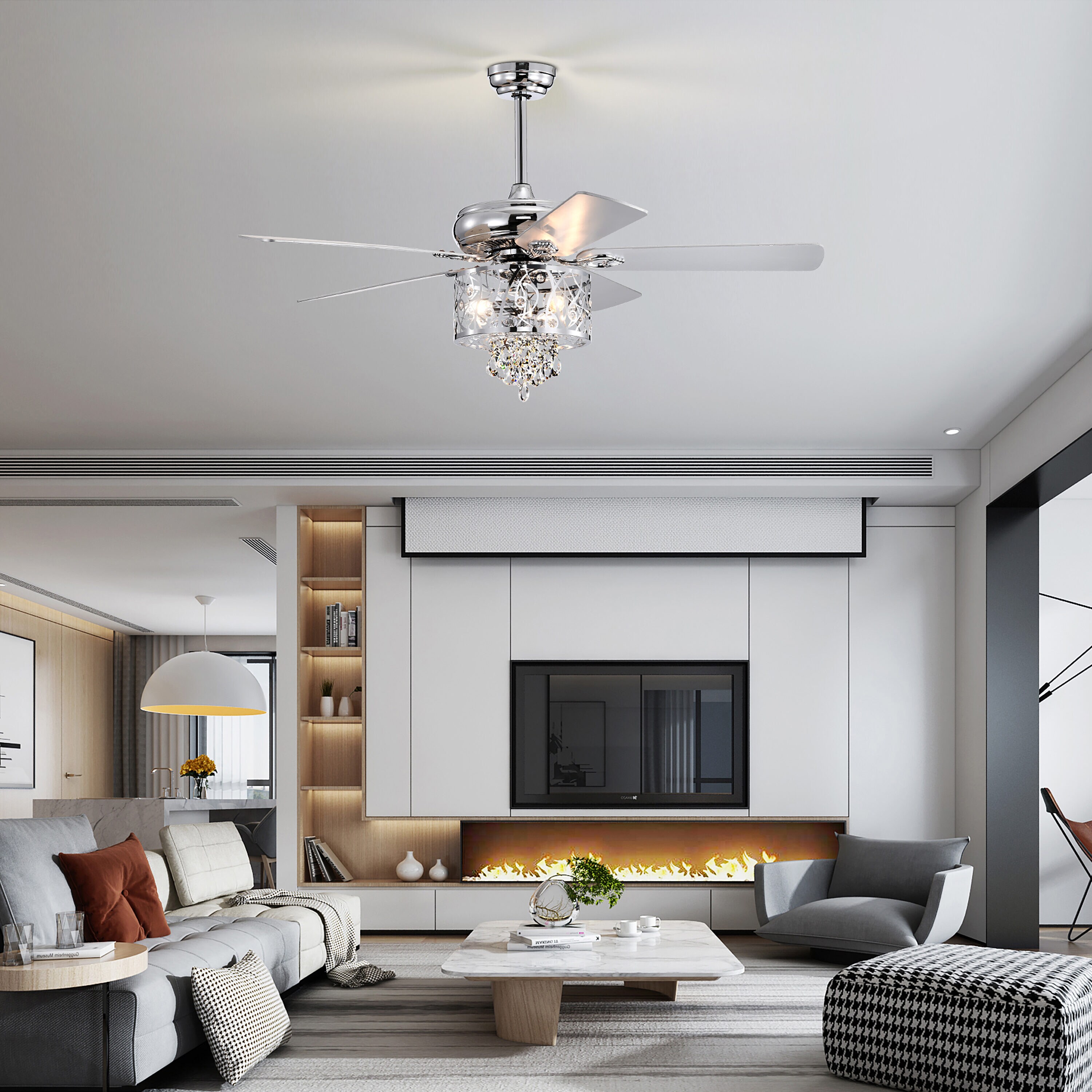 BANSA ROSE HM-SJ5201ACCR Ceiling-Fans - View #3