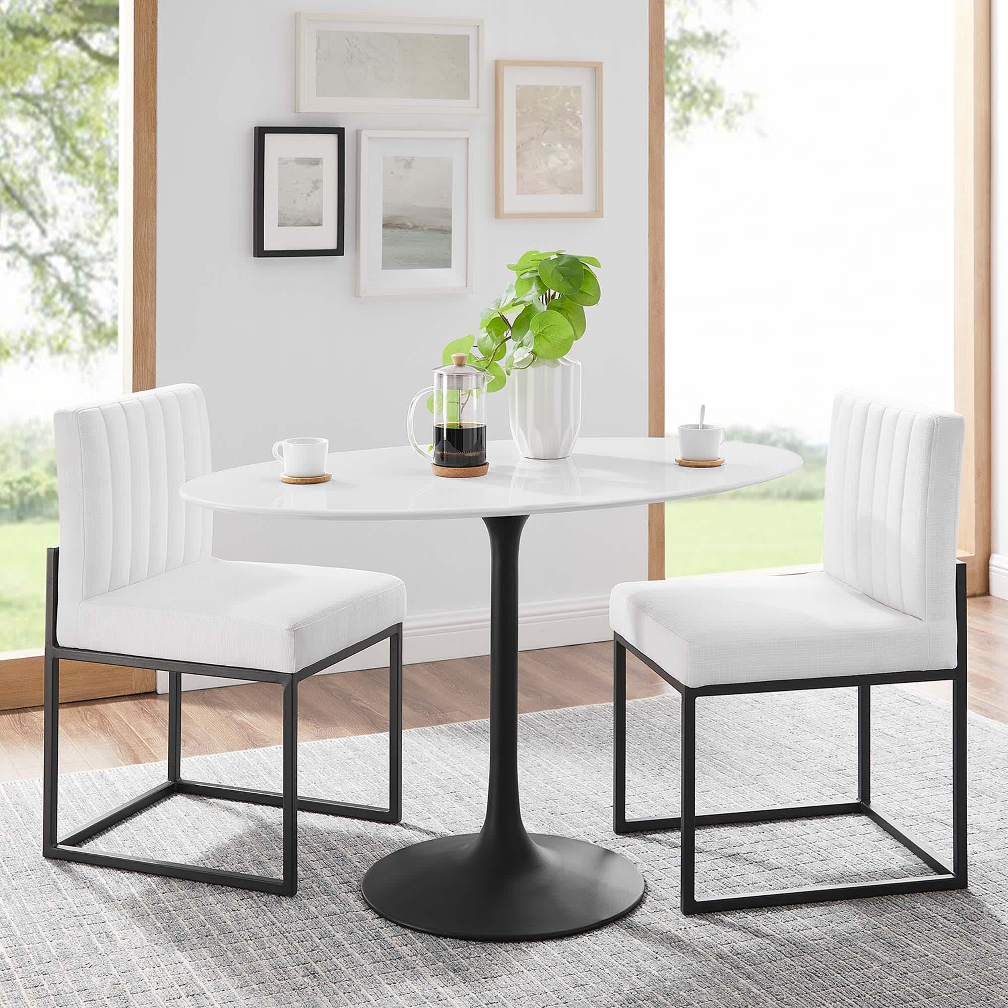 Modway EEI-3517-BLK-WHI Dining-Tables - View #7