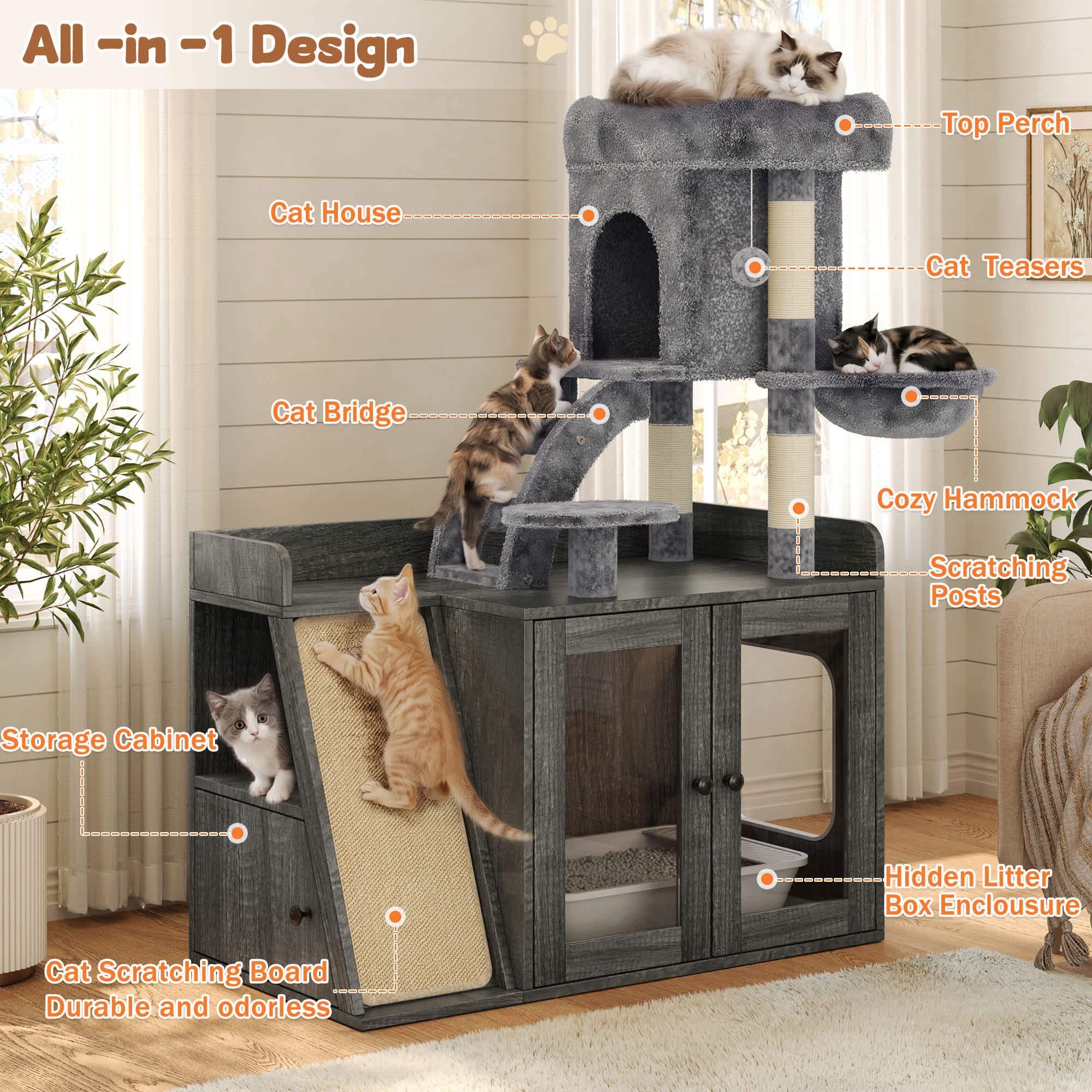 Roomfitters RF-N704P443507E Cat-Trees - View #6