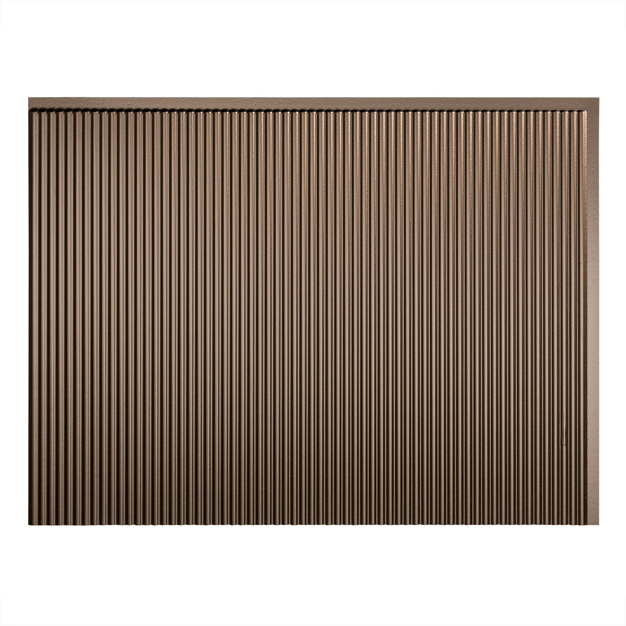 Fasade Rib Argent Bronze 18-in x 24-in Multi-finish PVC Subway Wall ...