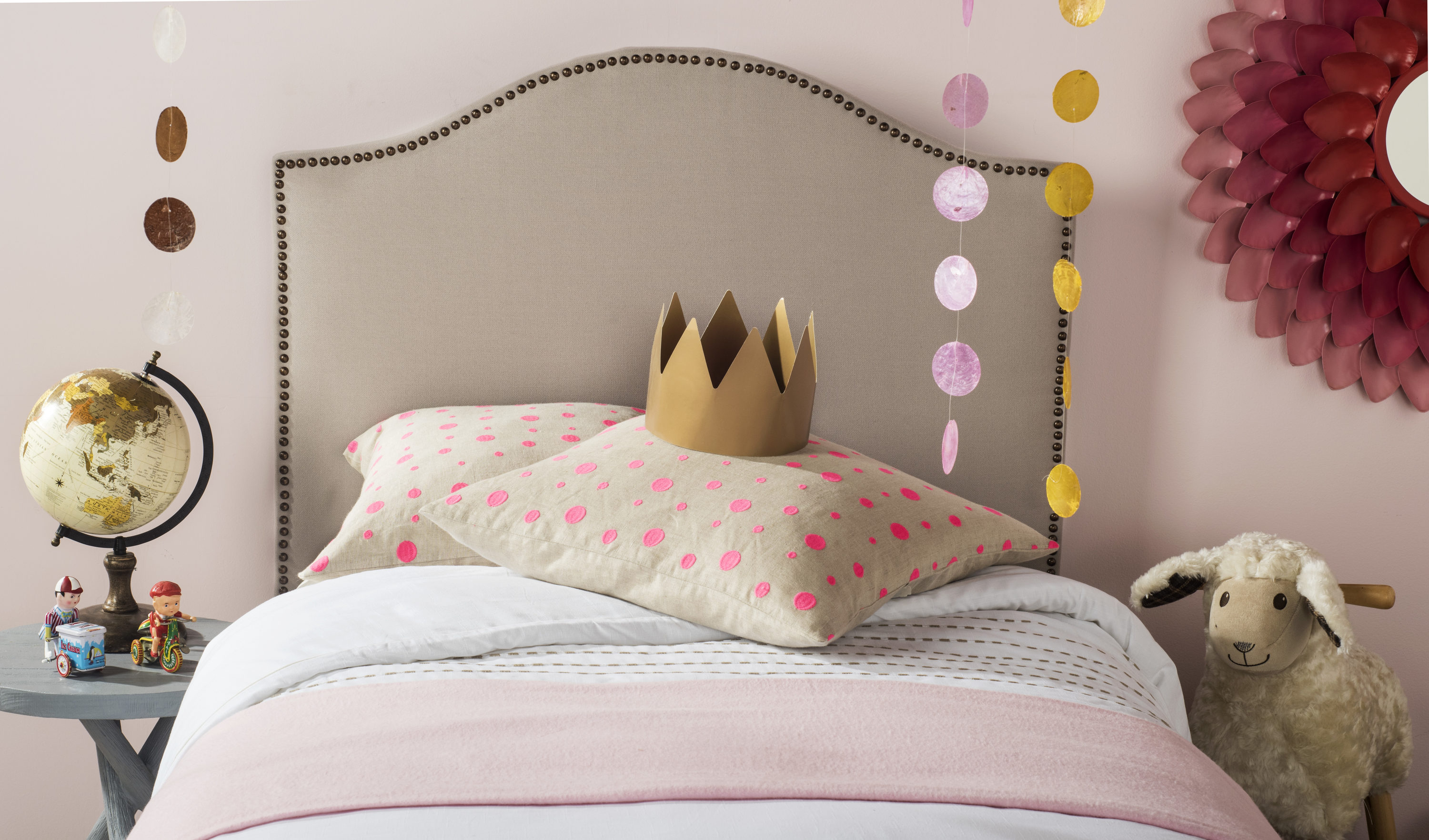 Safavieh MCR4018A Upholstered-Headboards - View #2