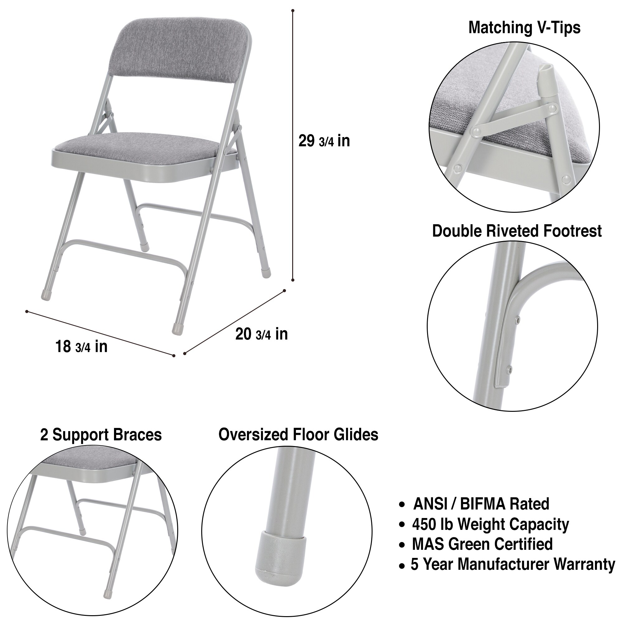 Hampden Furnishings HMD2200GY Folding-Chairs - View #6