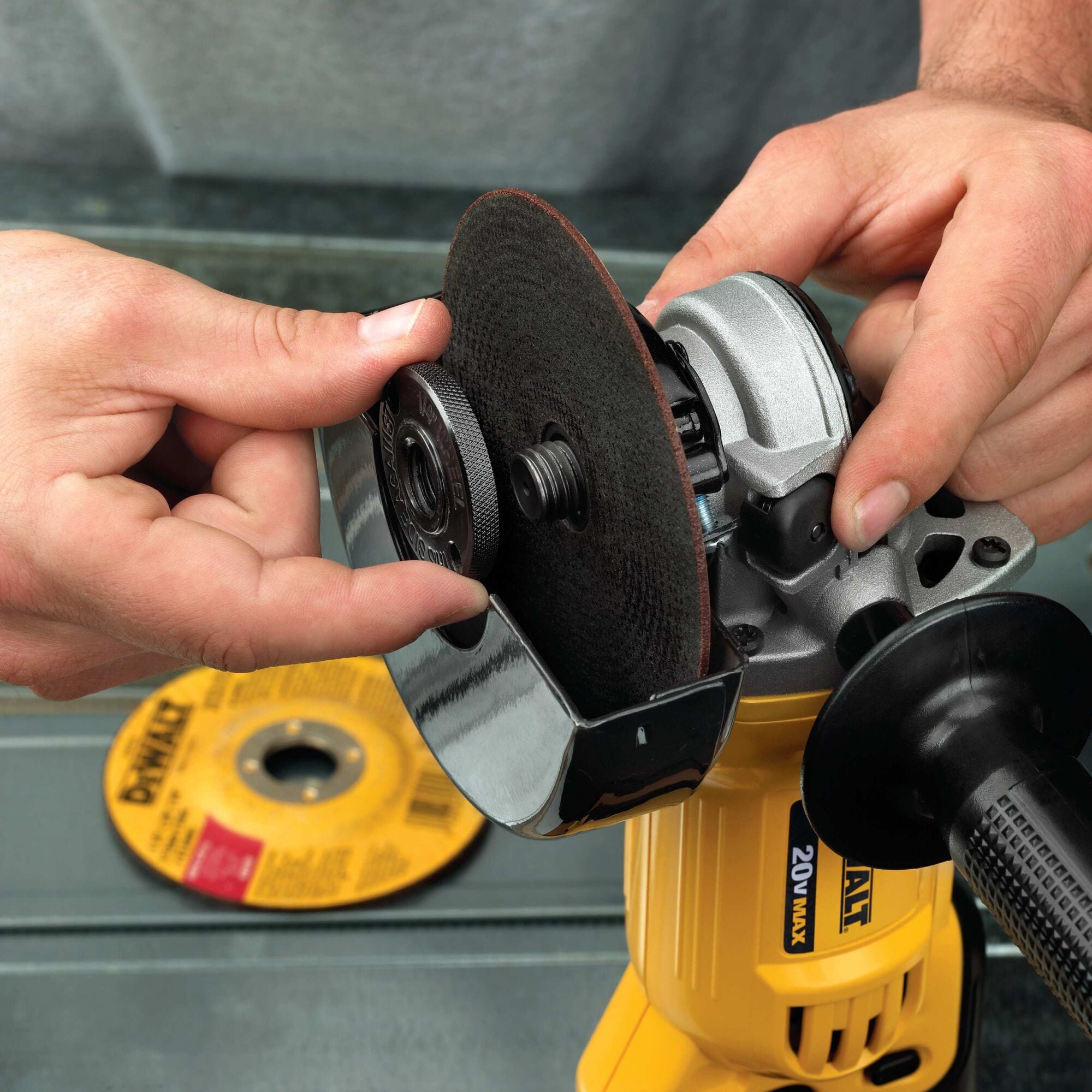 DEWALT 4.5-in 20-volt Max Trigger Switch Cordless Angle Grinder (Tool Only)  in the Angle Grinders department at