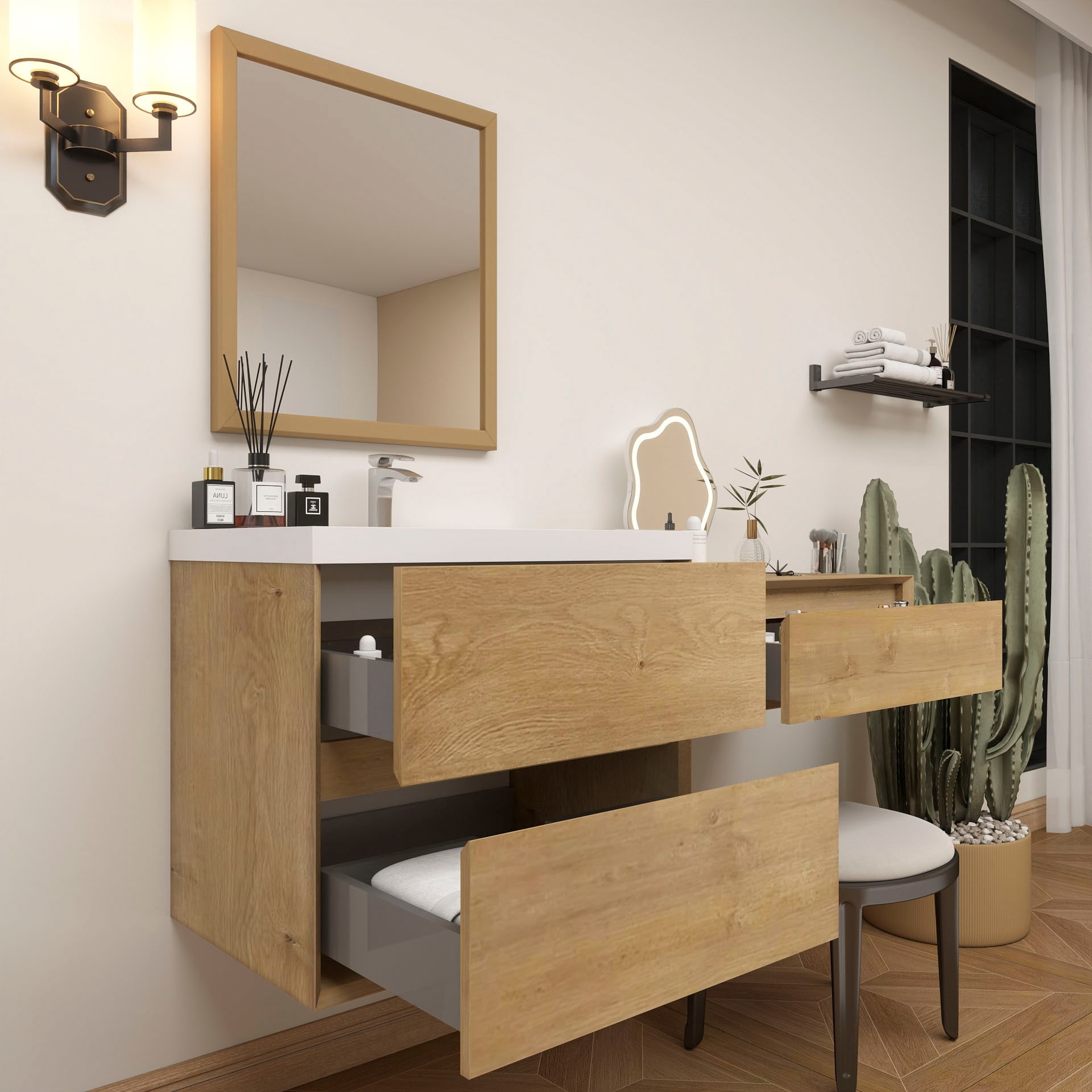 BV Better Vanity SLIM36+36-OAK Bath-Vanity-Combo - View #5