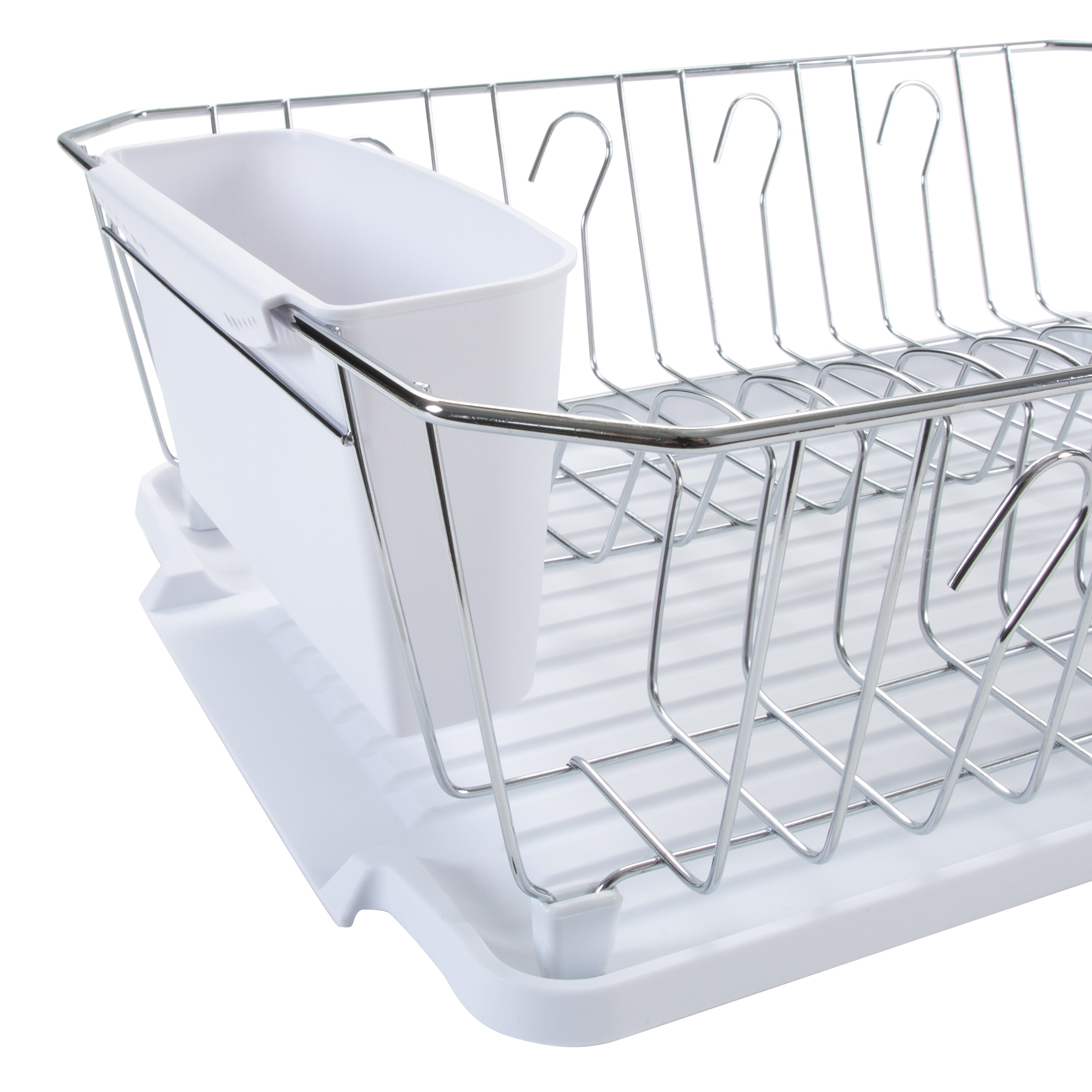 1pc Stainless Steel Kitchen Basket & Dish Rack With Drainage
