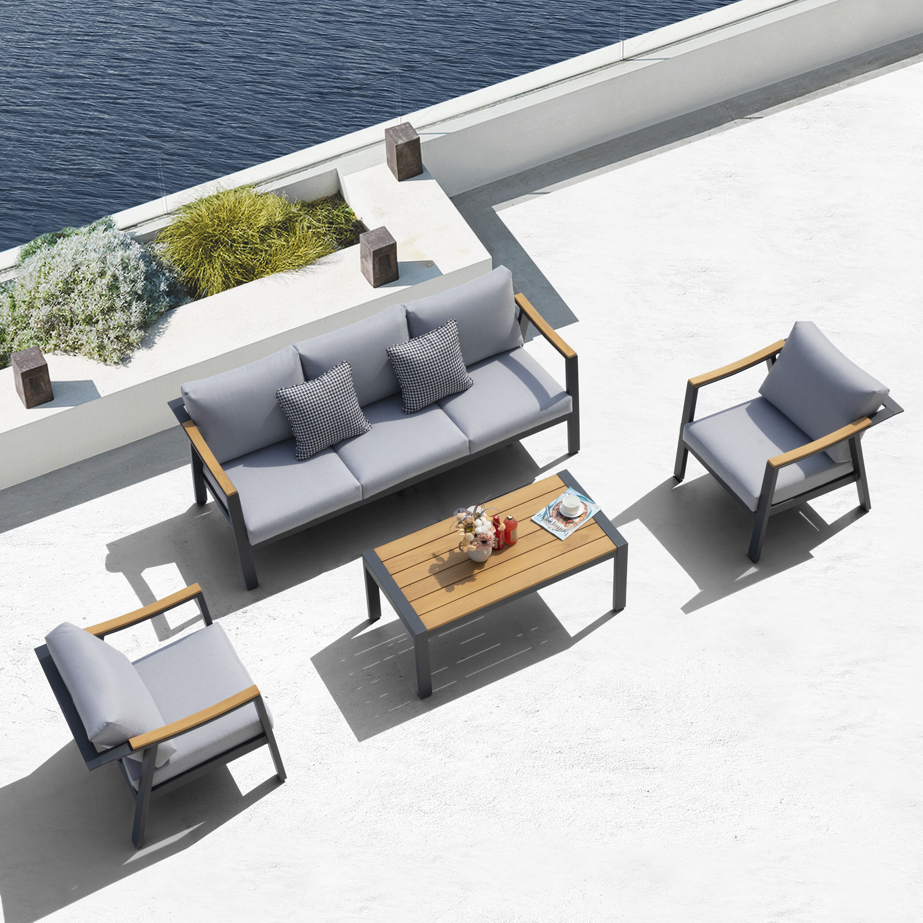Patio time SAS021-01 Patio-Conversation-Sets - View #2