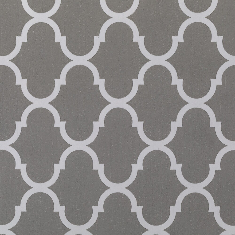 Duck 20-in x 15-ft Grey Quatrefoil Shelf Liner in the Shelf Liners ...