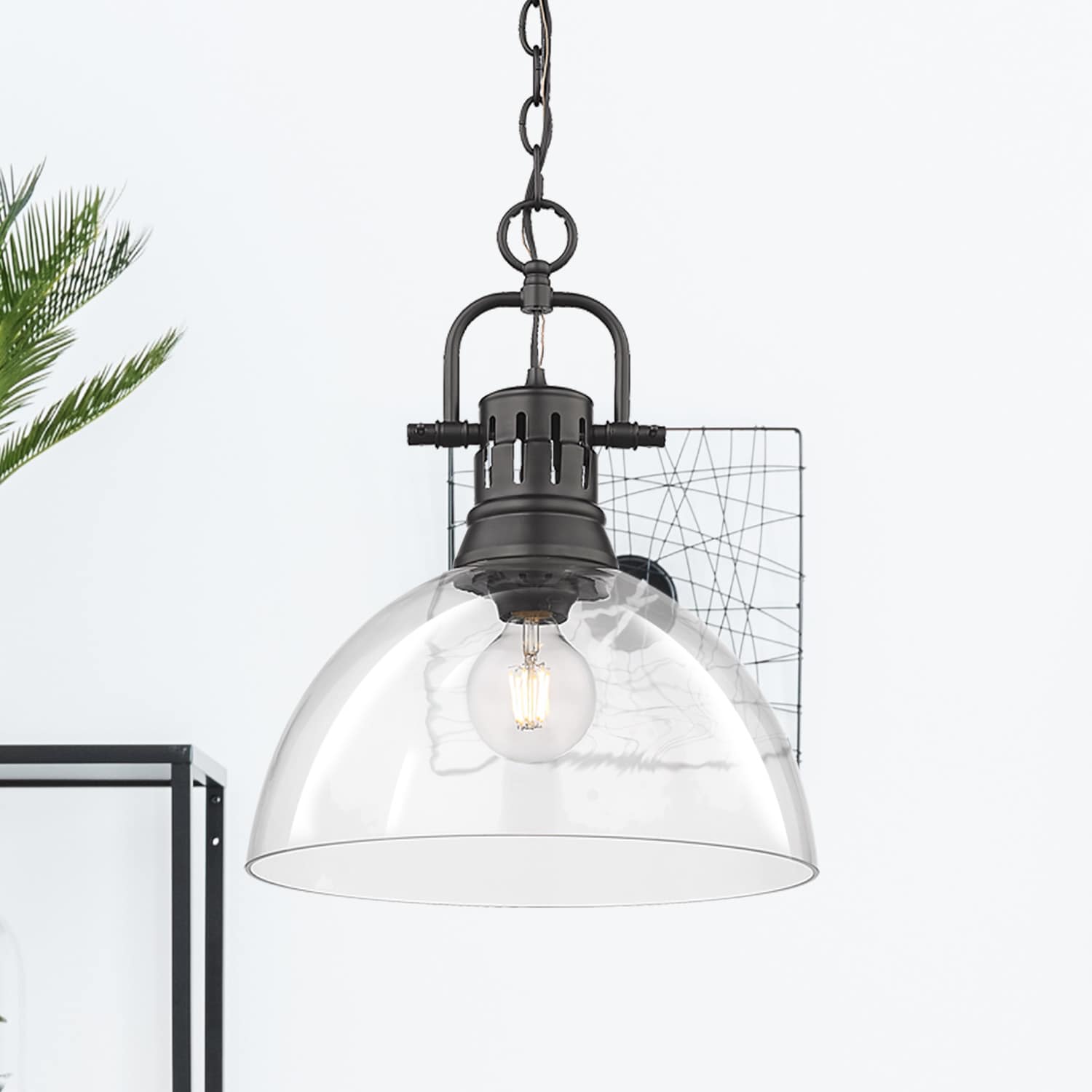 Golden Lighting 3602-L BLK-CLR Pendant-Lights - View #4