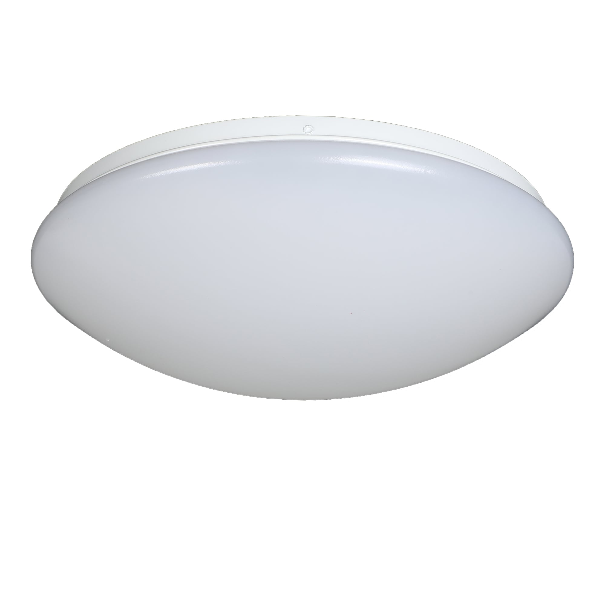 Sleek White 14" LED Energy Star Flush Mount Light for Indoor/Outdoor
