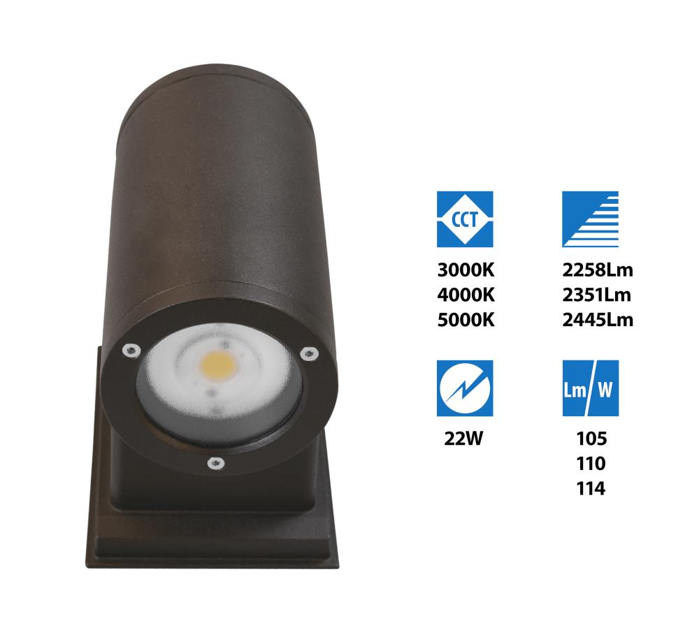 Nicor Lighting OWCR4D1022MV50BZ Outdoor-Wall-Lighting - View #3