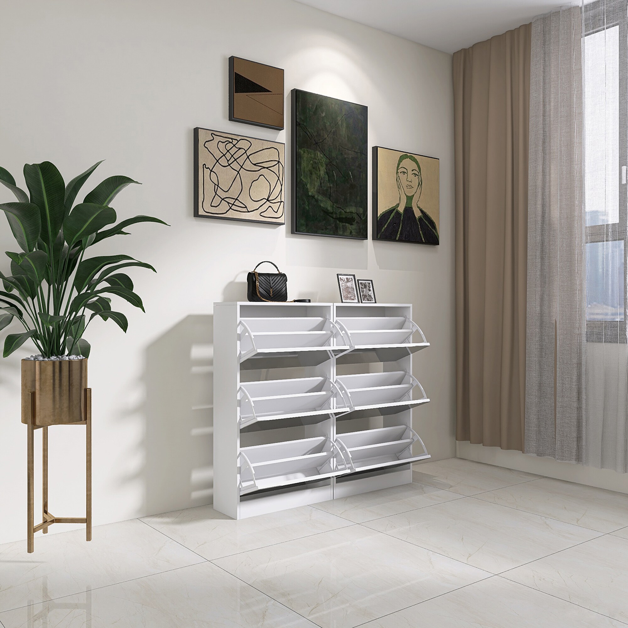 SINOFURN SYC080018WT Shoe-Racks - View #12