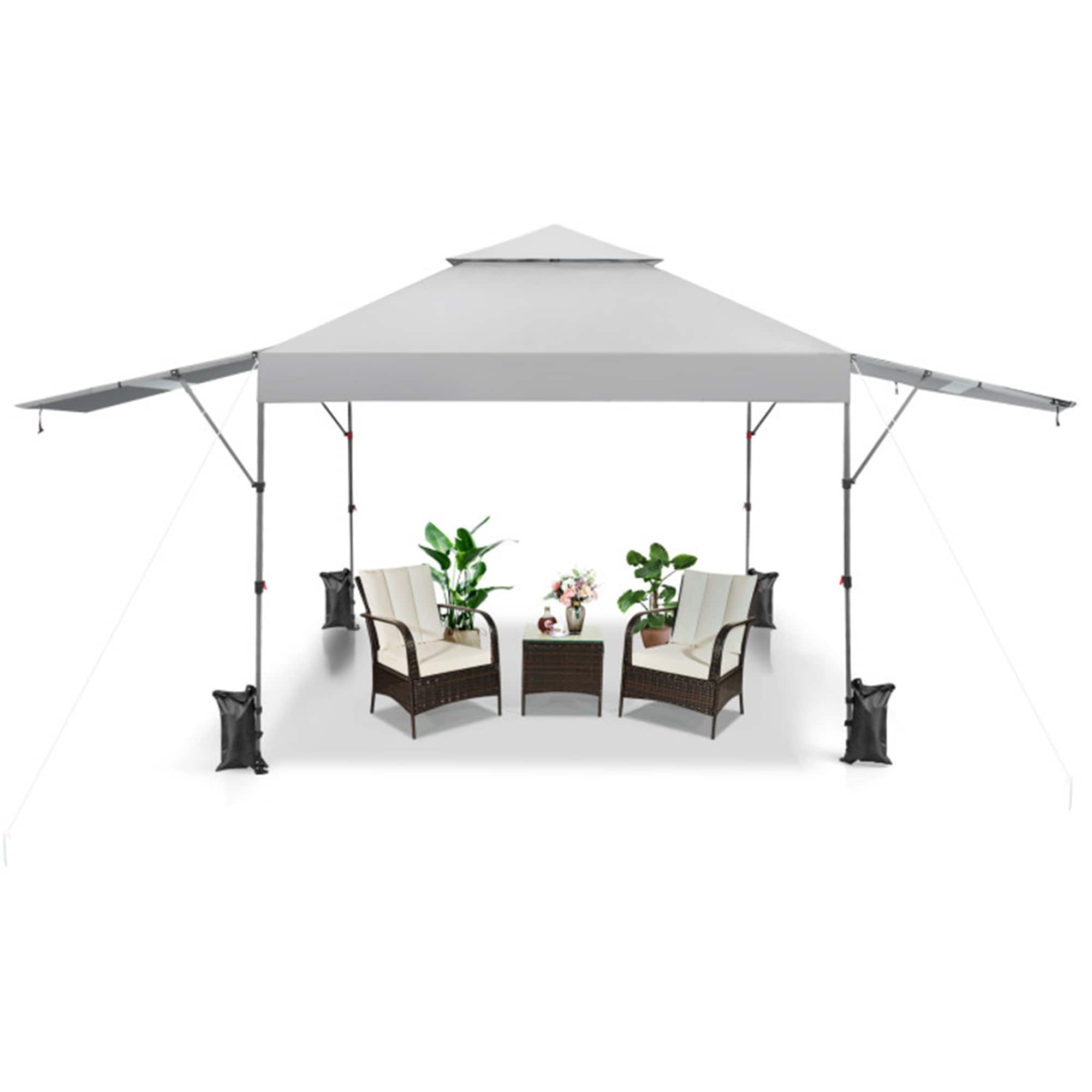 Mondawe MO-N0105BE 10-Feet x 10-Feet Square Beige Pop-up canopy