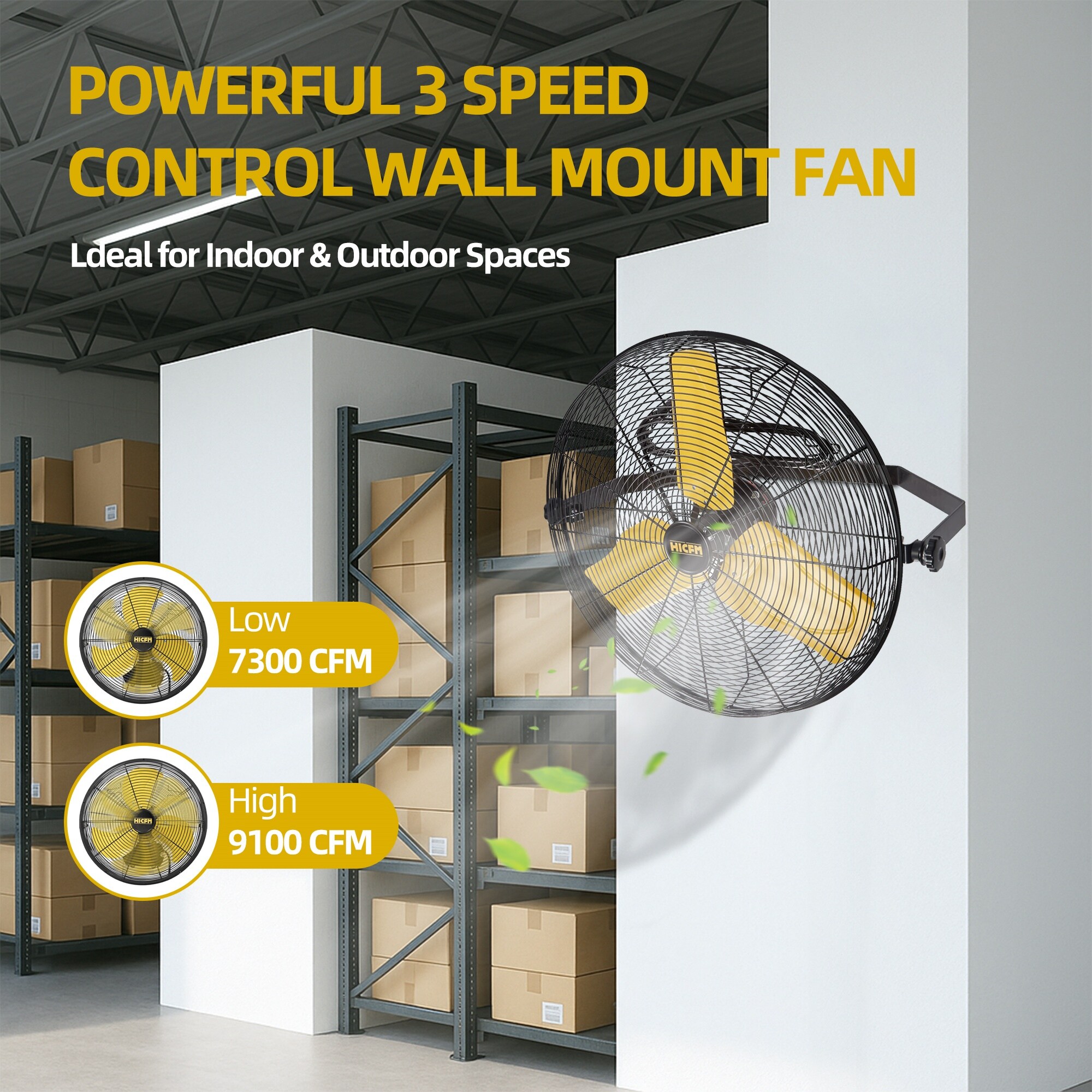  WMFAN-W24 Wall-Mounted-Fans - View #6