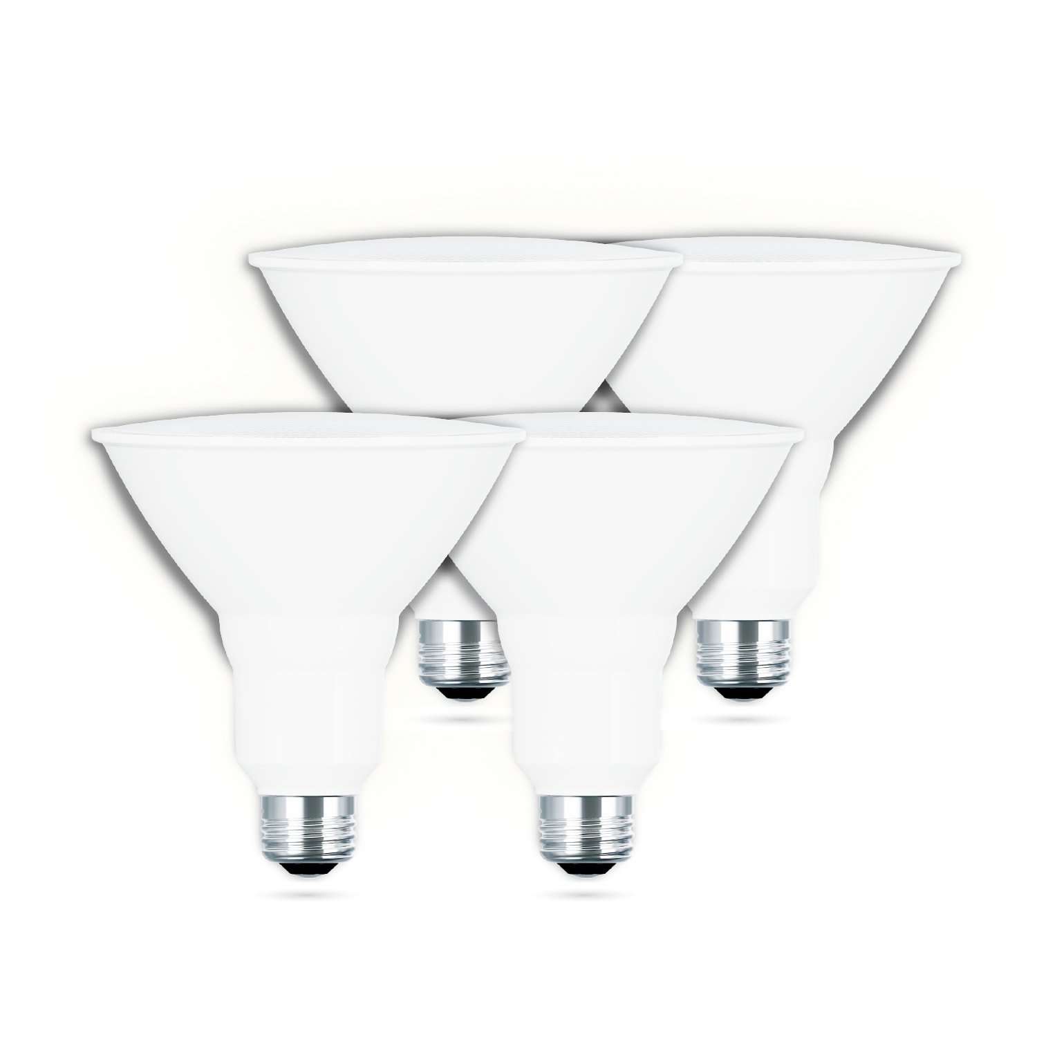 Utilitech YGA08C57-9.5W-830 90 -Watt EQ PAR38 Warm white E26 Dimmable LED General purpose Light Bulb 4 -Pack