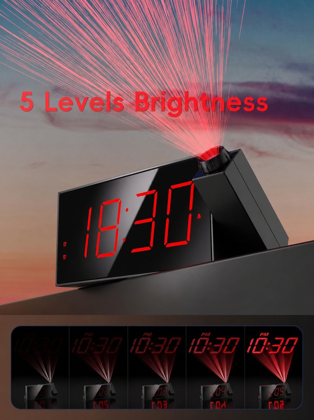 Phewnyzo LPW0608W080 Indoor-Outdoor-Clocks - View #4