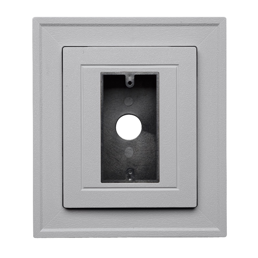 Ply Gem 126662 8.5-in x 7.5-in Flint Vinyl Electrical Mounting Block