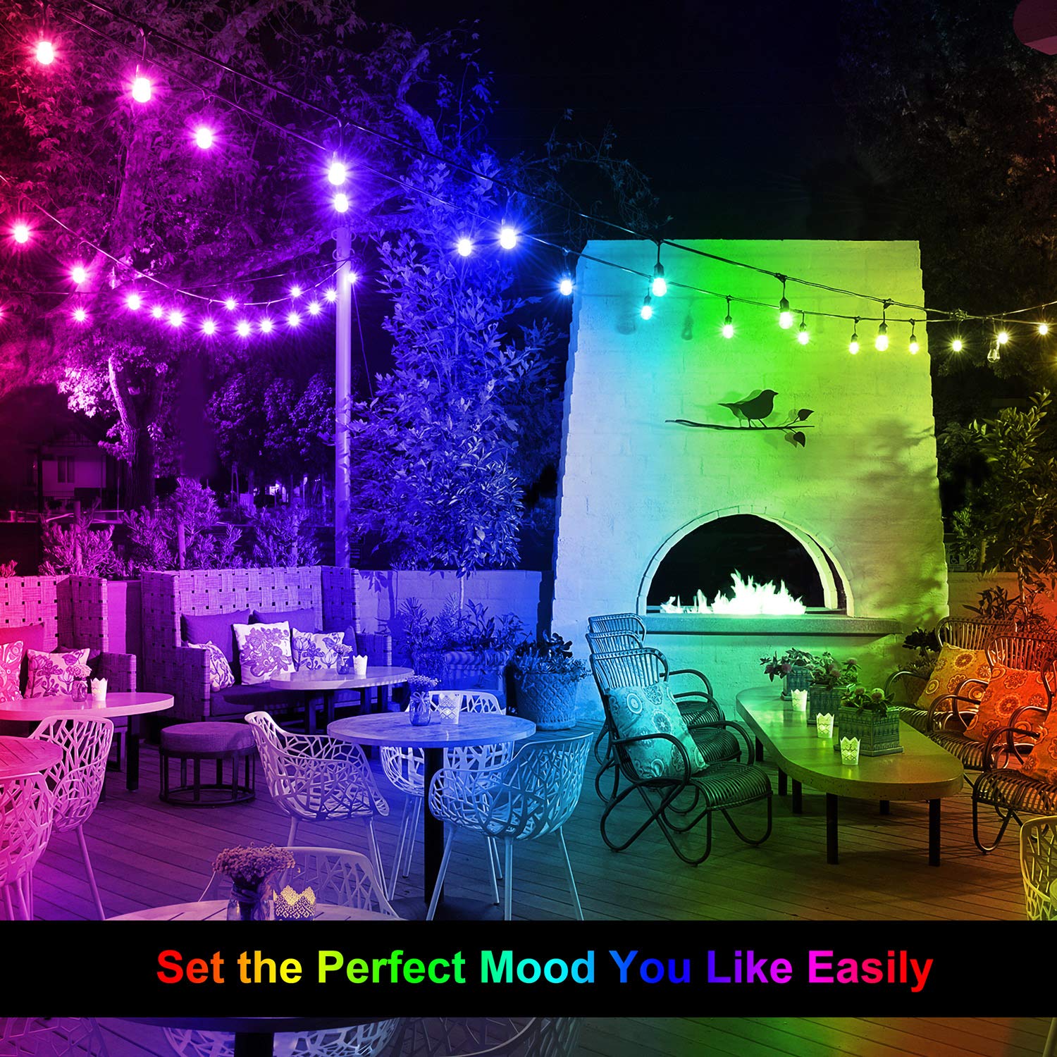 Phewnyzo LPW0724W252 Patio-String-Lights - View #7