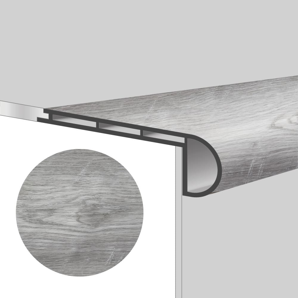 Lucida USA MC-507SN MaxCore 2.75-Inches x 48-Inches x 0.7-Inches Andesite Prefinished Vinyl Flush Stair Nosing