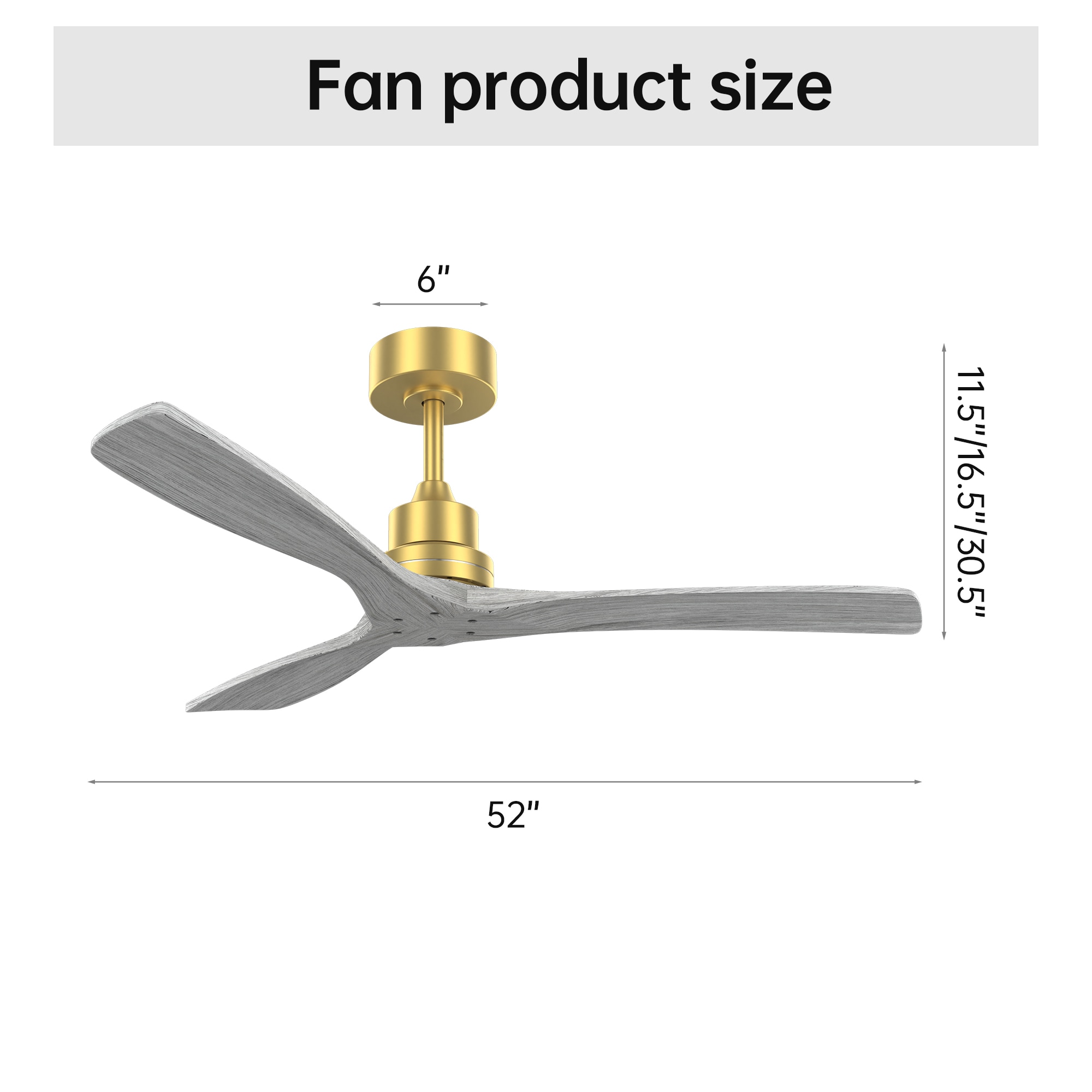 WELLFOR SYMBE-23002 Ceiling-Fans - View #4
