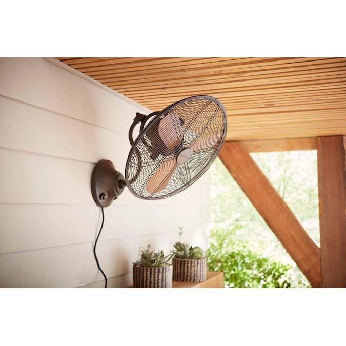 Allen Roth Marina Cove 18 In Plug, Outdoor Oscillating Fan Ceiling Mount