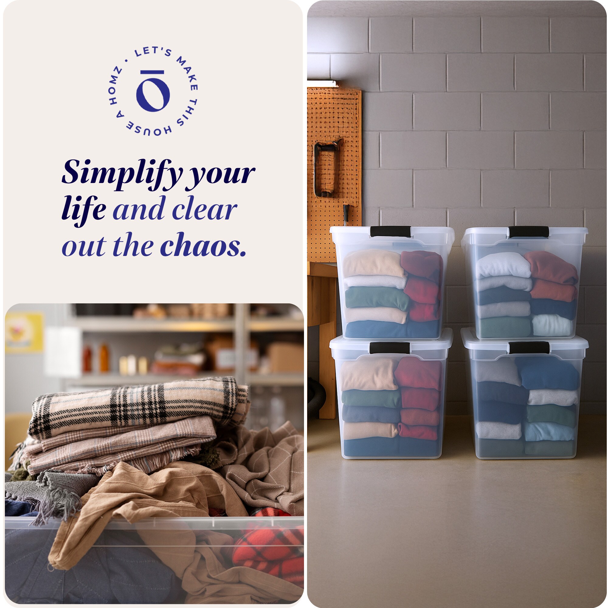 Homz Products 2 X 3450CLGRDC.02 Bins-Baskets - View #5