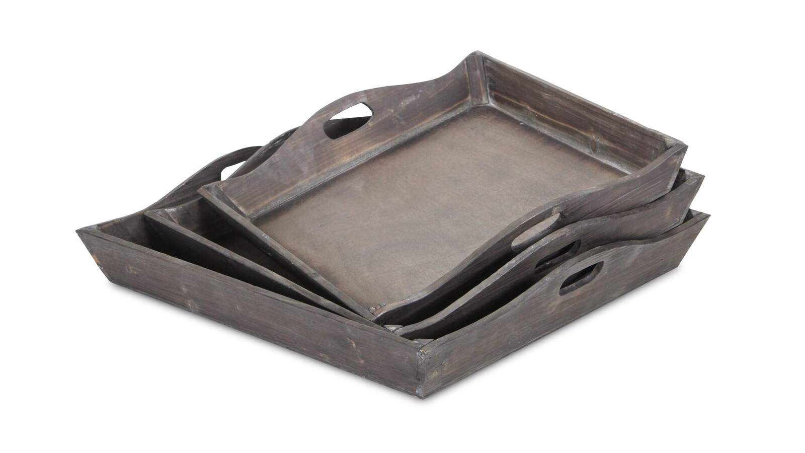 HomeRoots 4000483315 4.5-in x 24.25-in Brown Rectangle Serving Tray
