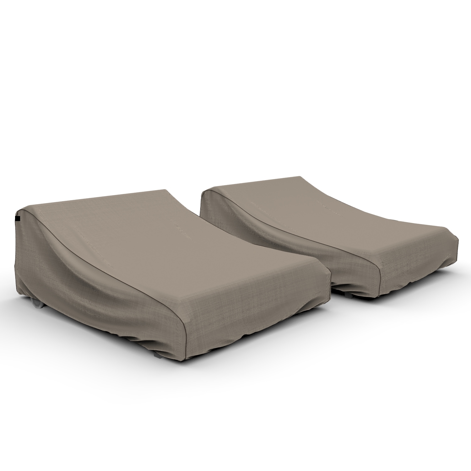 Budge P2A01PMNW2-2PK StormBlock#8482 Savanna Black and Ivory Polyester Patio Furniture Cover For Chaise lounge