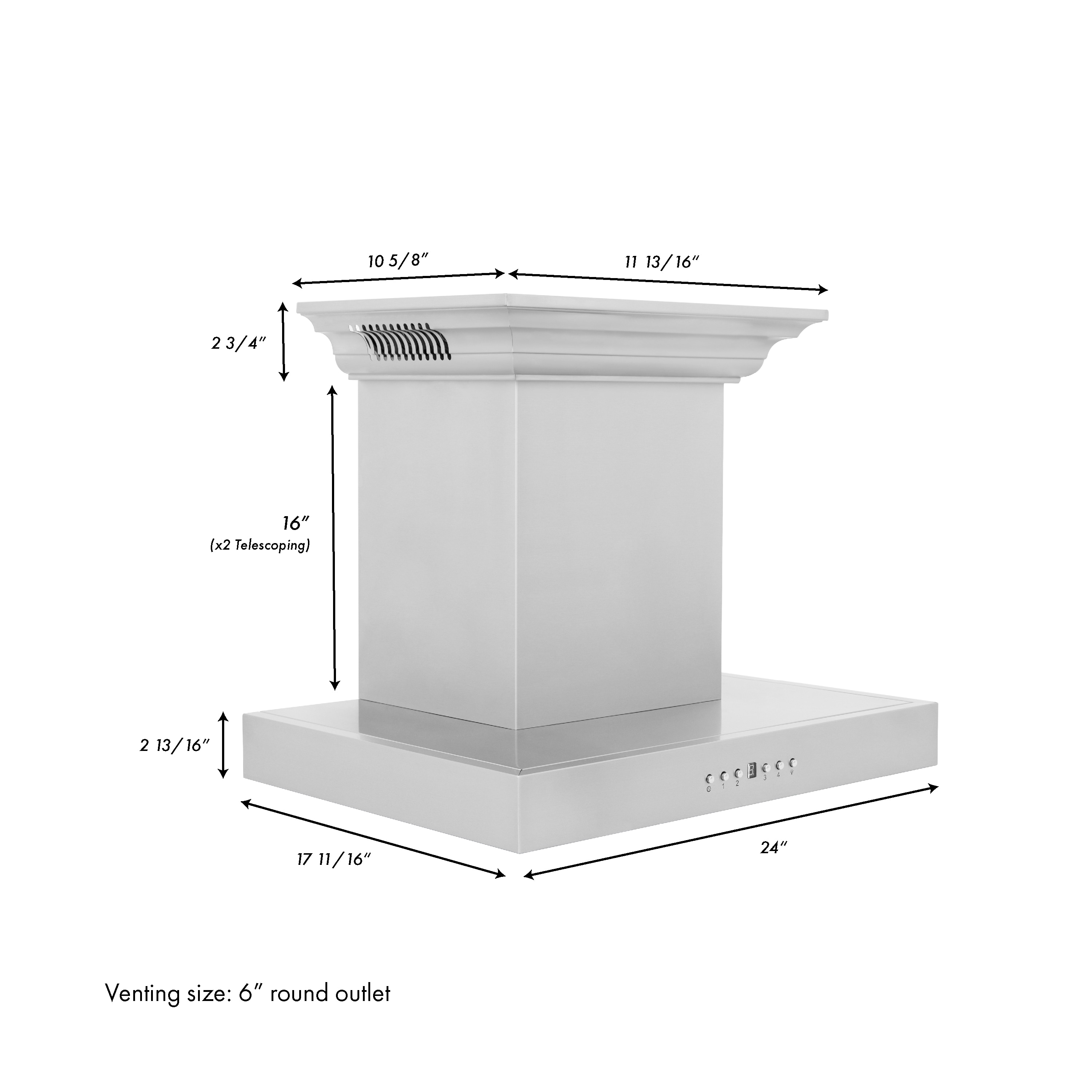 ZLINE KITCHEN & BATH KECRN-BT-30 Wall-Mounted-Range-Hoods - View #3