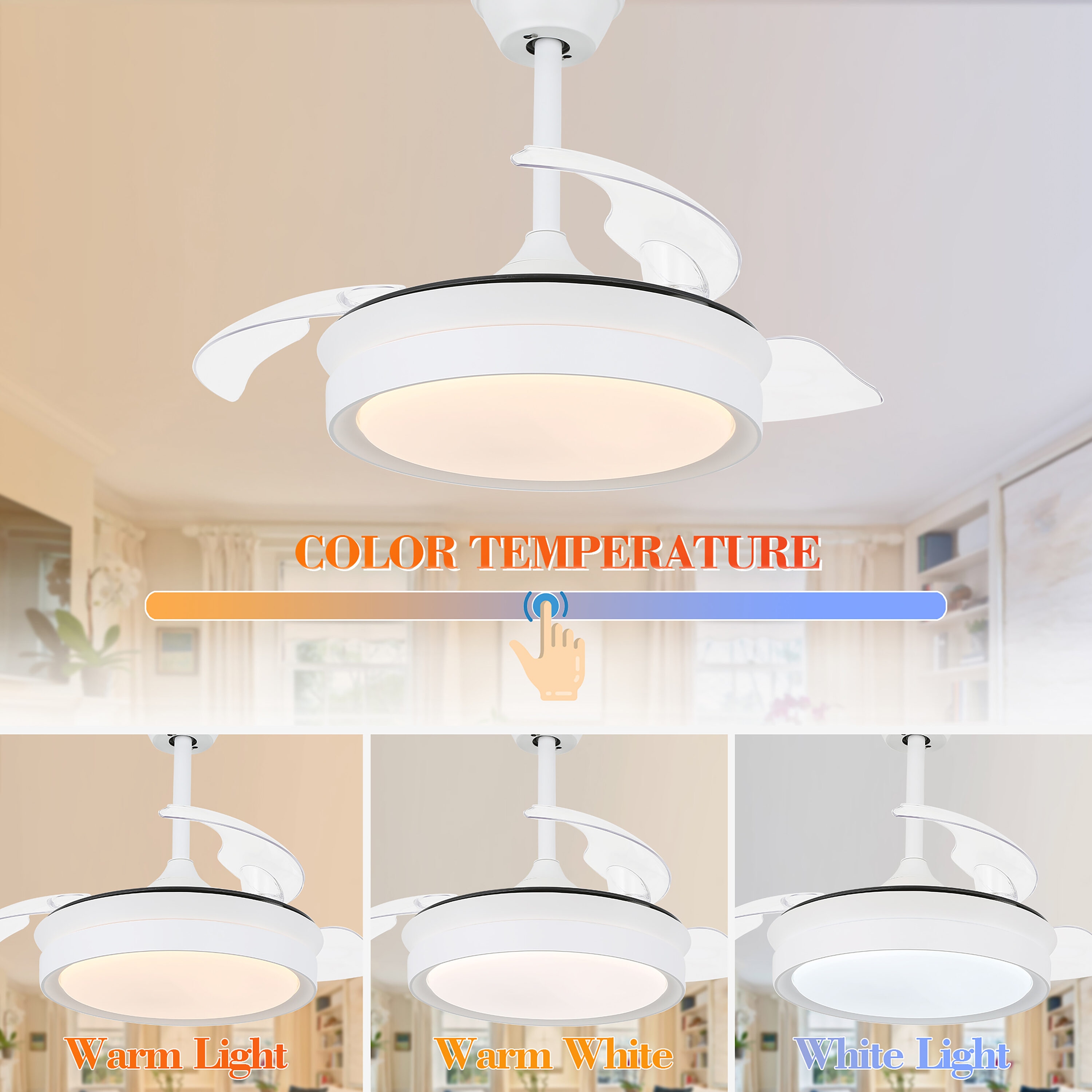 Bella Depot DC3605-W Ceiling-Fans - View #4