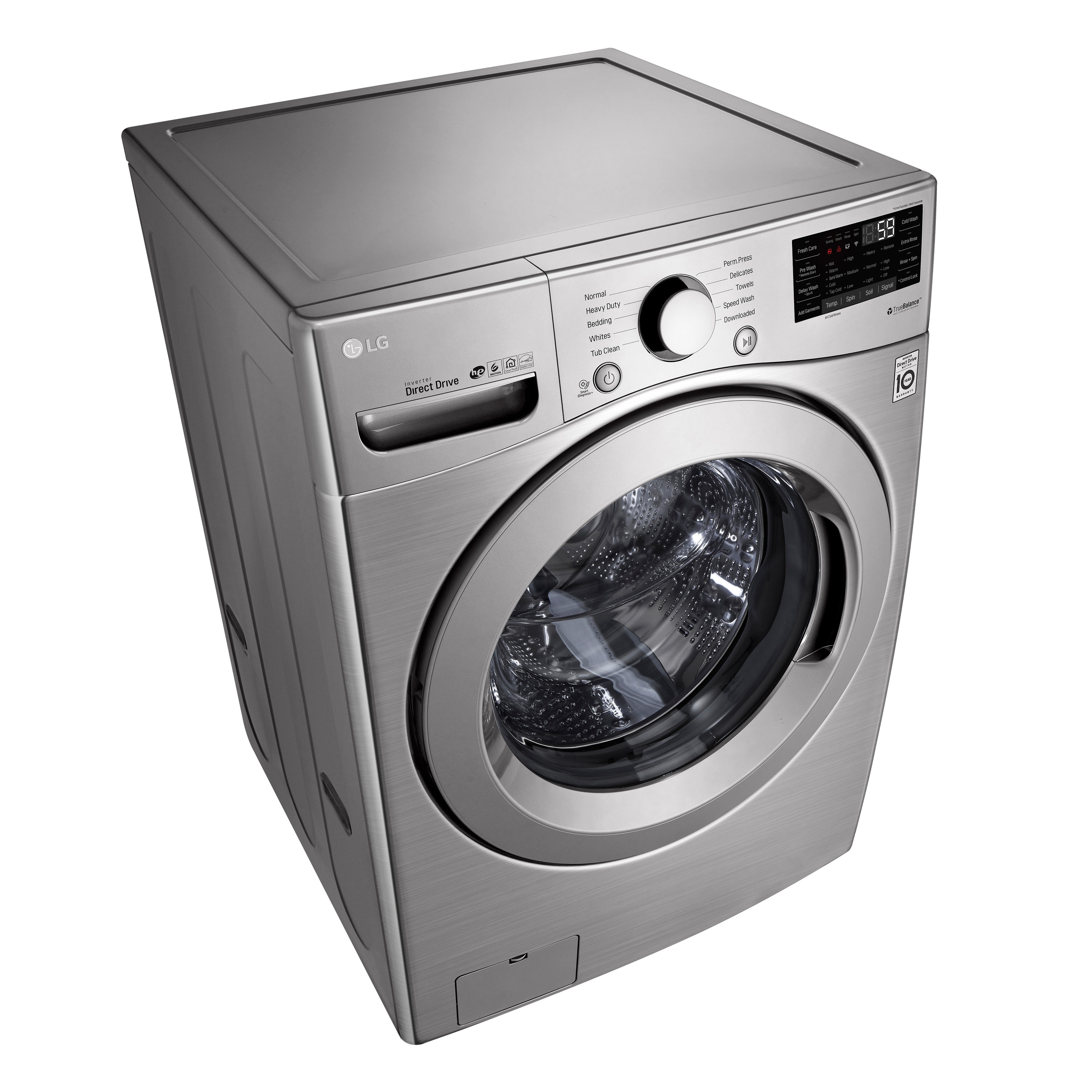 LG TWINWash Smart Wi-Fi Enabled 4.5-cu ft Stackable Front-Load Washer ...