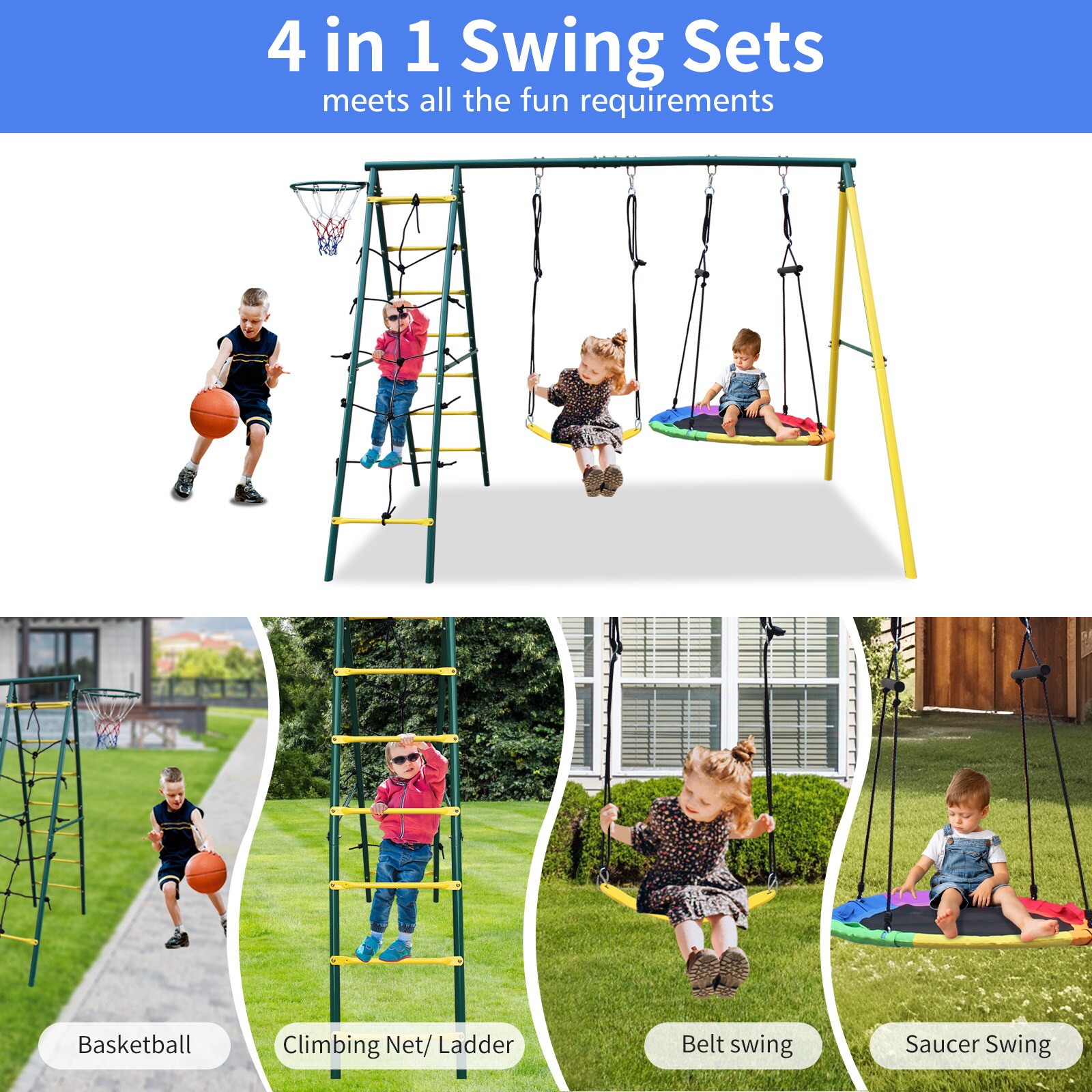 Runesay SS-15 Playset-Swings - View #2