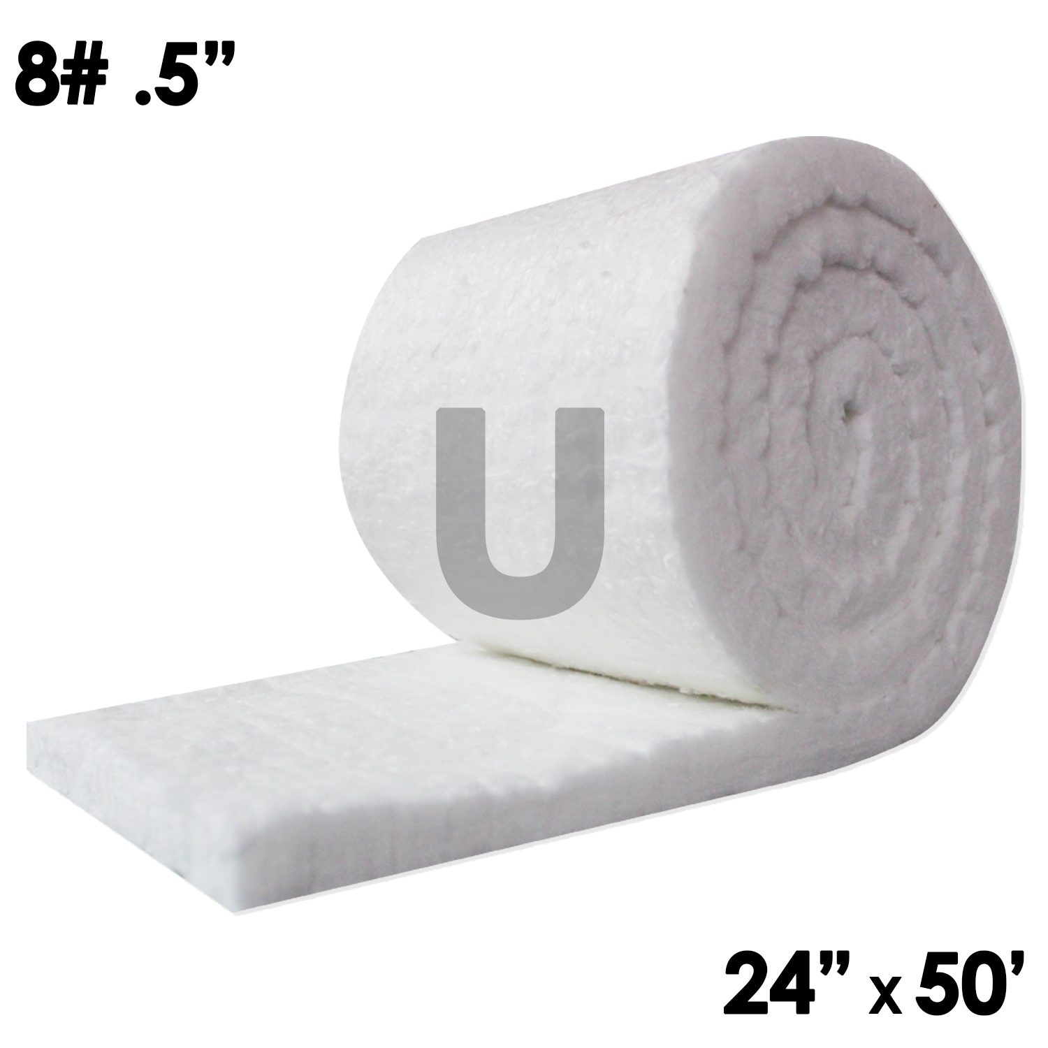 UniTherm Ceramic Fiber Insulation Supports 0.5in 8lb 24in x 50ft - Low  Thermal Conductivity & Corrosion Resistance in the Insulation Accessories &  Supports department at