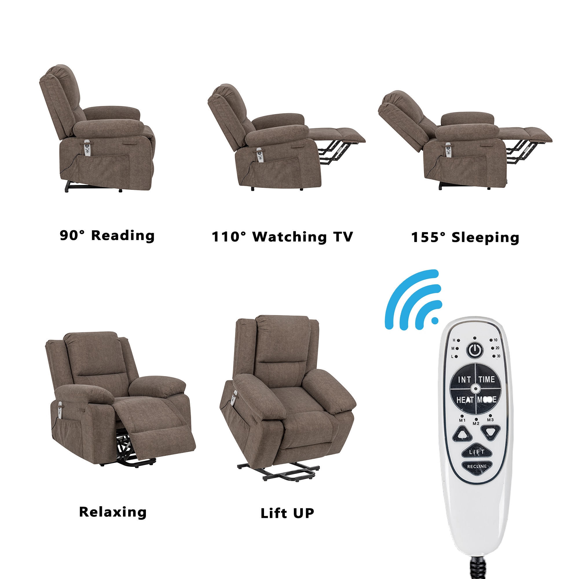 AAZJ NBC-CM64200ML recliners - View #3