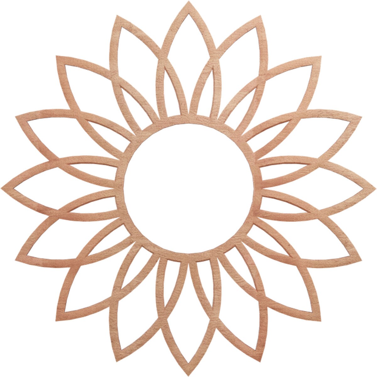 Ekena Millwork CMWP20X20X0250DACH Daisy Fretwork 20-in W x 20-in L Contemporary Cherry Wood Whole Ceiling Medallion